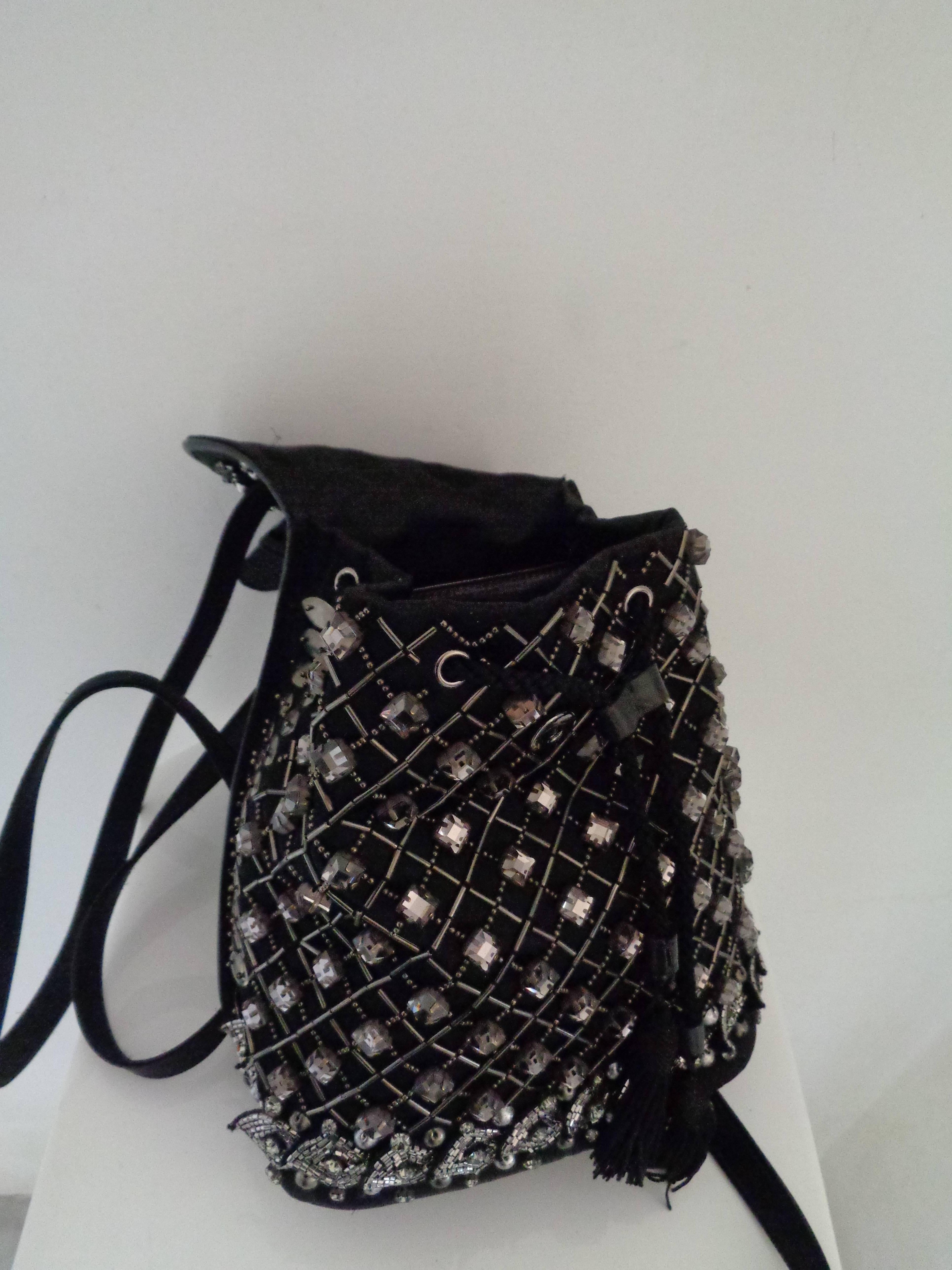 Women's Sold Out - Alberta Ferretti Black with Swarovski Backpack NWOT