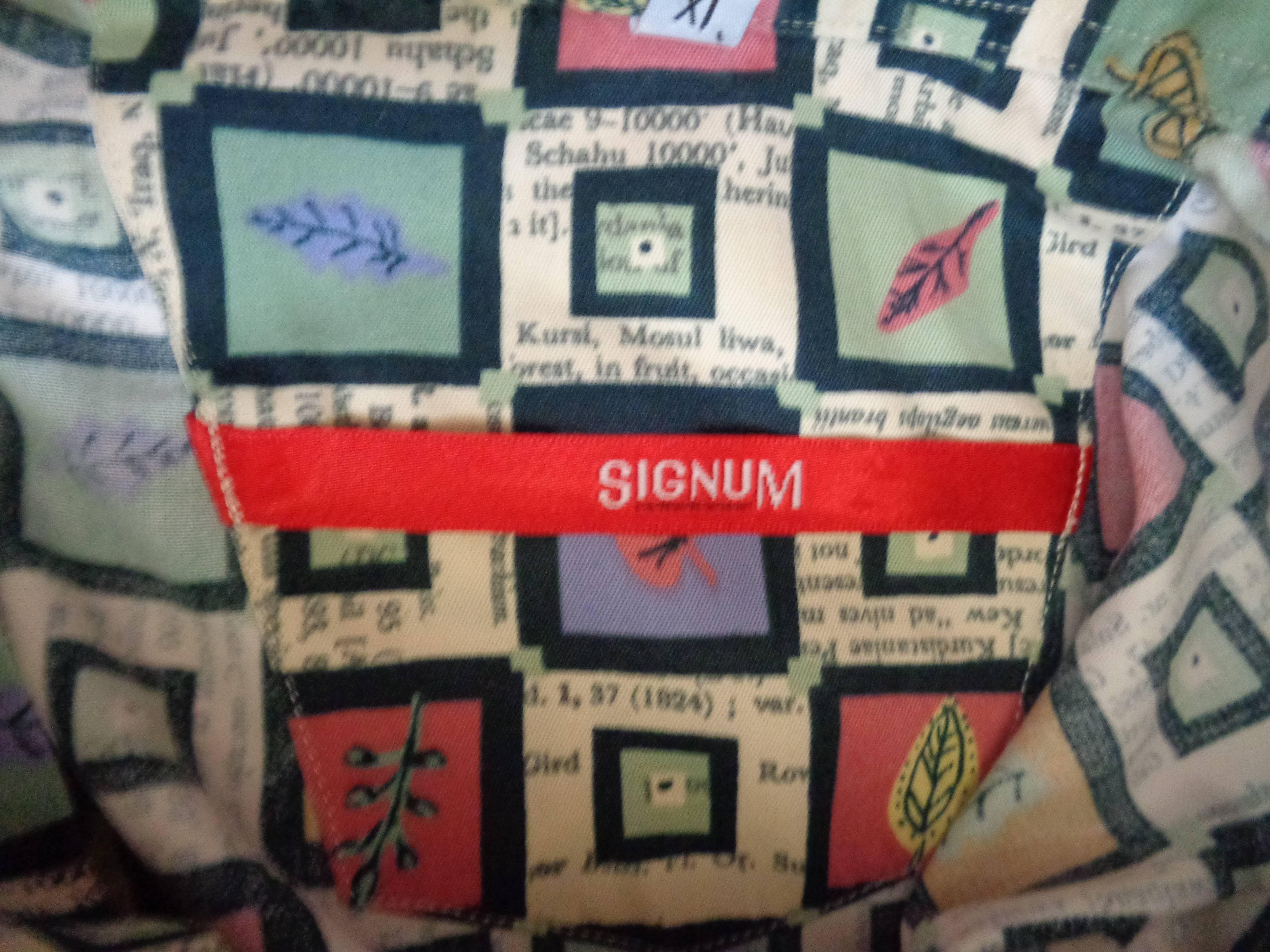 Signum Multicoloured Cotton shirt  In Excellent Condition In Capri, IT