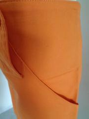 Nazareno Gabrieli 1980s Vintage Women's Orange Cotton Skirt, Italy