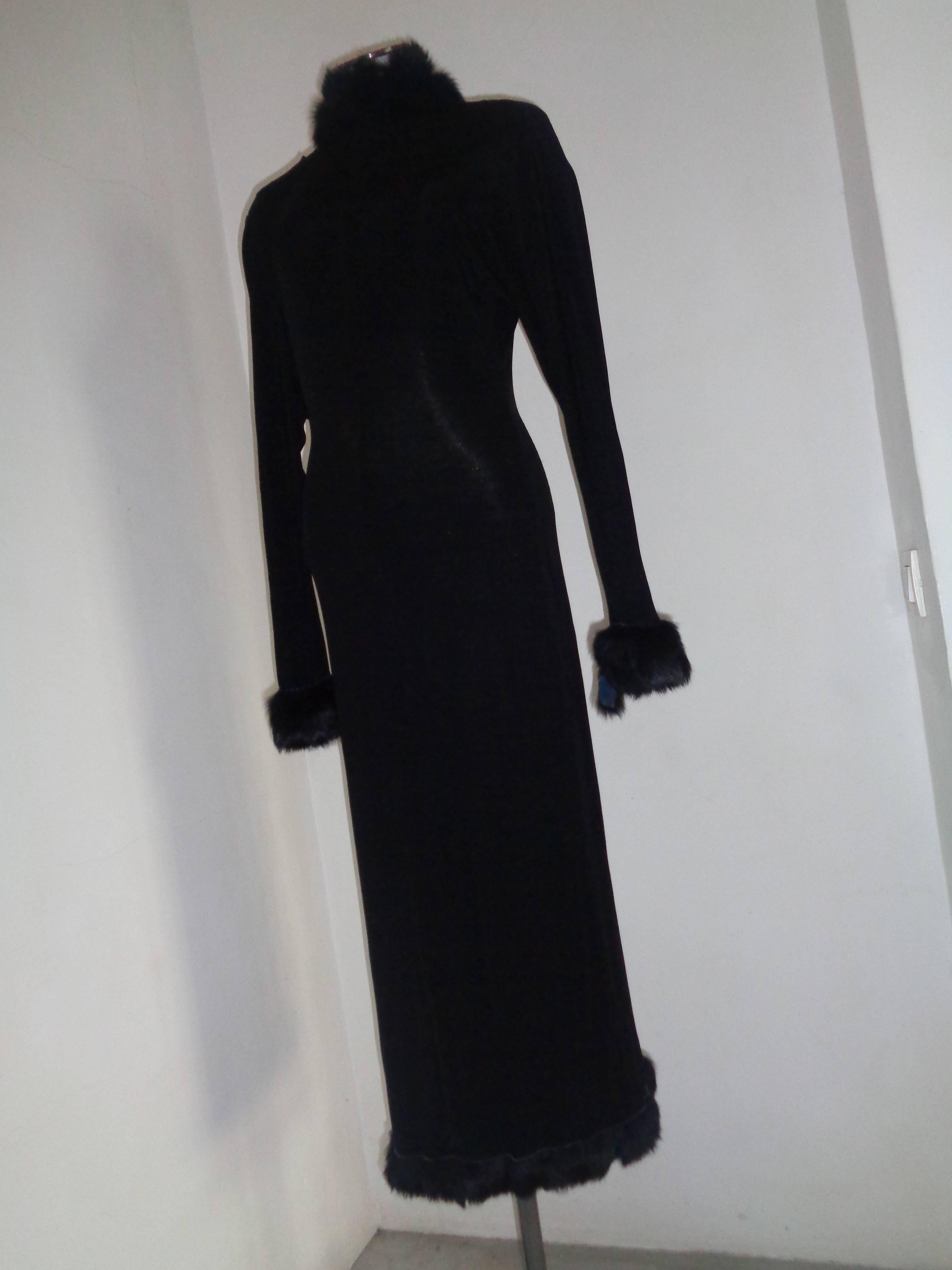 1990s Long Black Dress  In Good Condition In Capri, IT