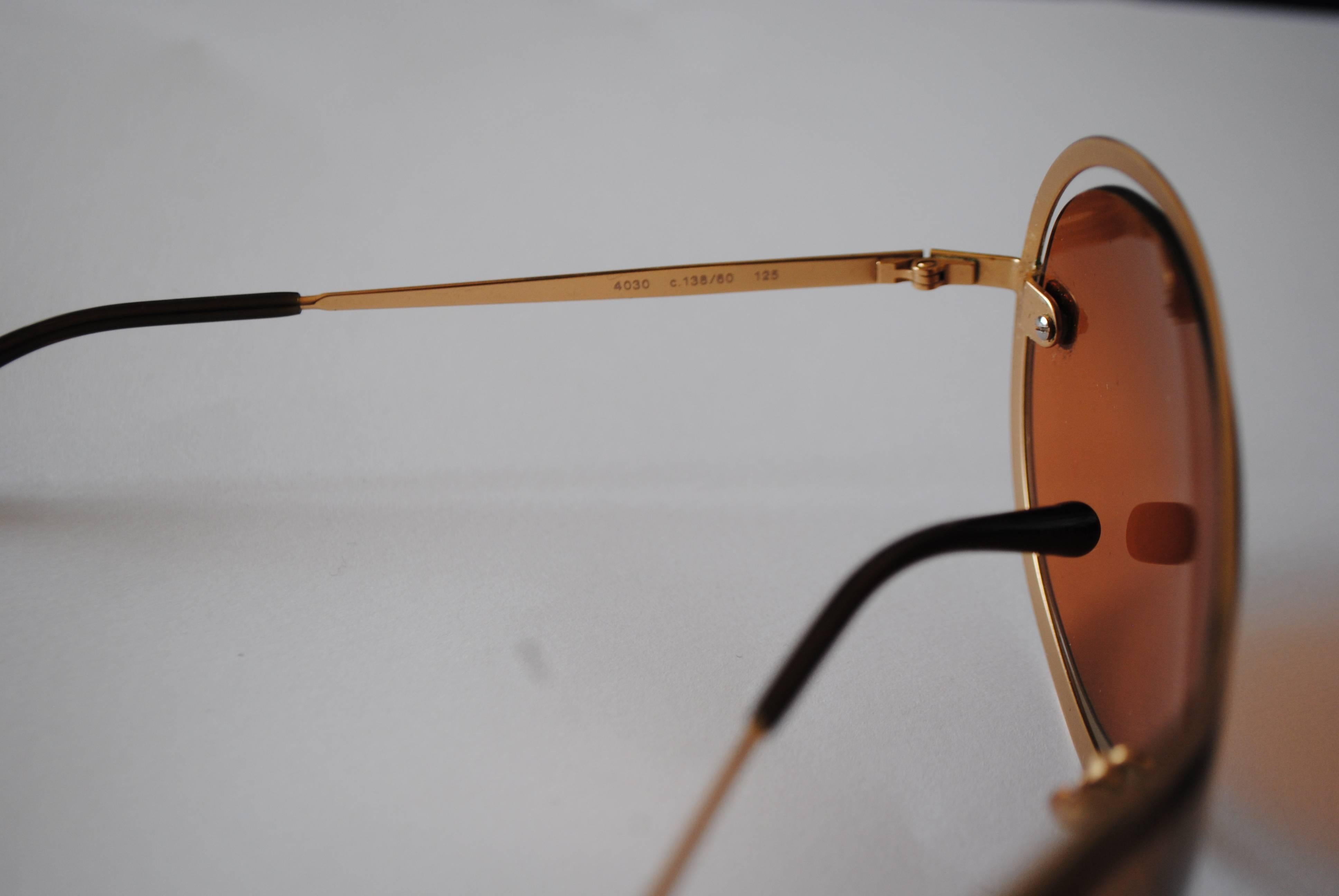 Chanel Peach Gold Sunglasses 1