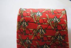 Salvatore Ferragamo red aviator tie