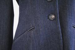 Red Valentino Wool Denim Stripes Jacket