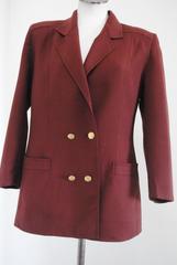 Gucci Brown Gold Hardware Wool Jacket