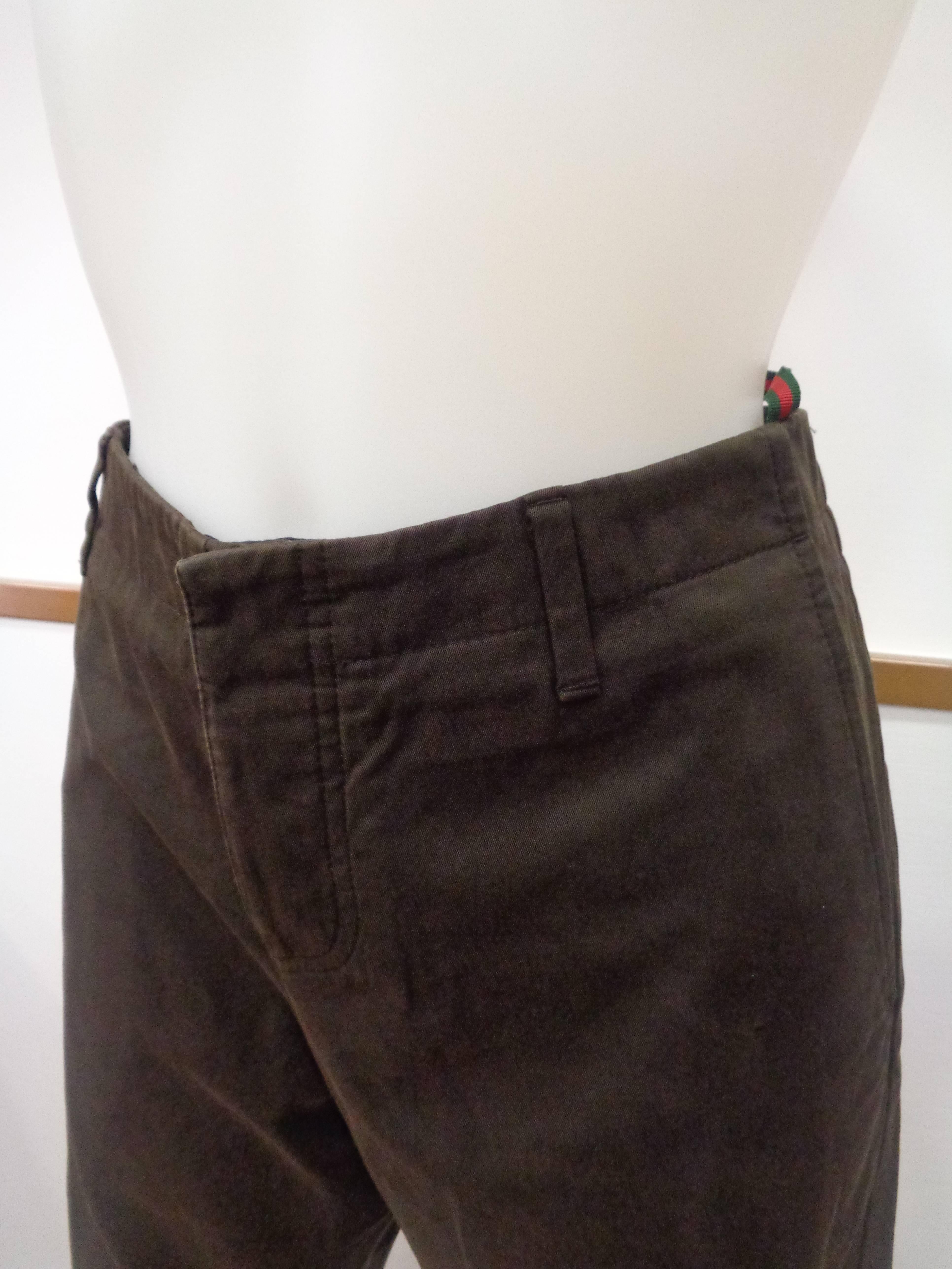 Gucci Brown Cotton Trousers

Totally made in italy in italian size range 46

Composition; Cotton