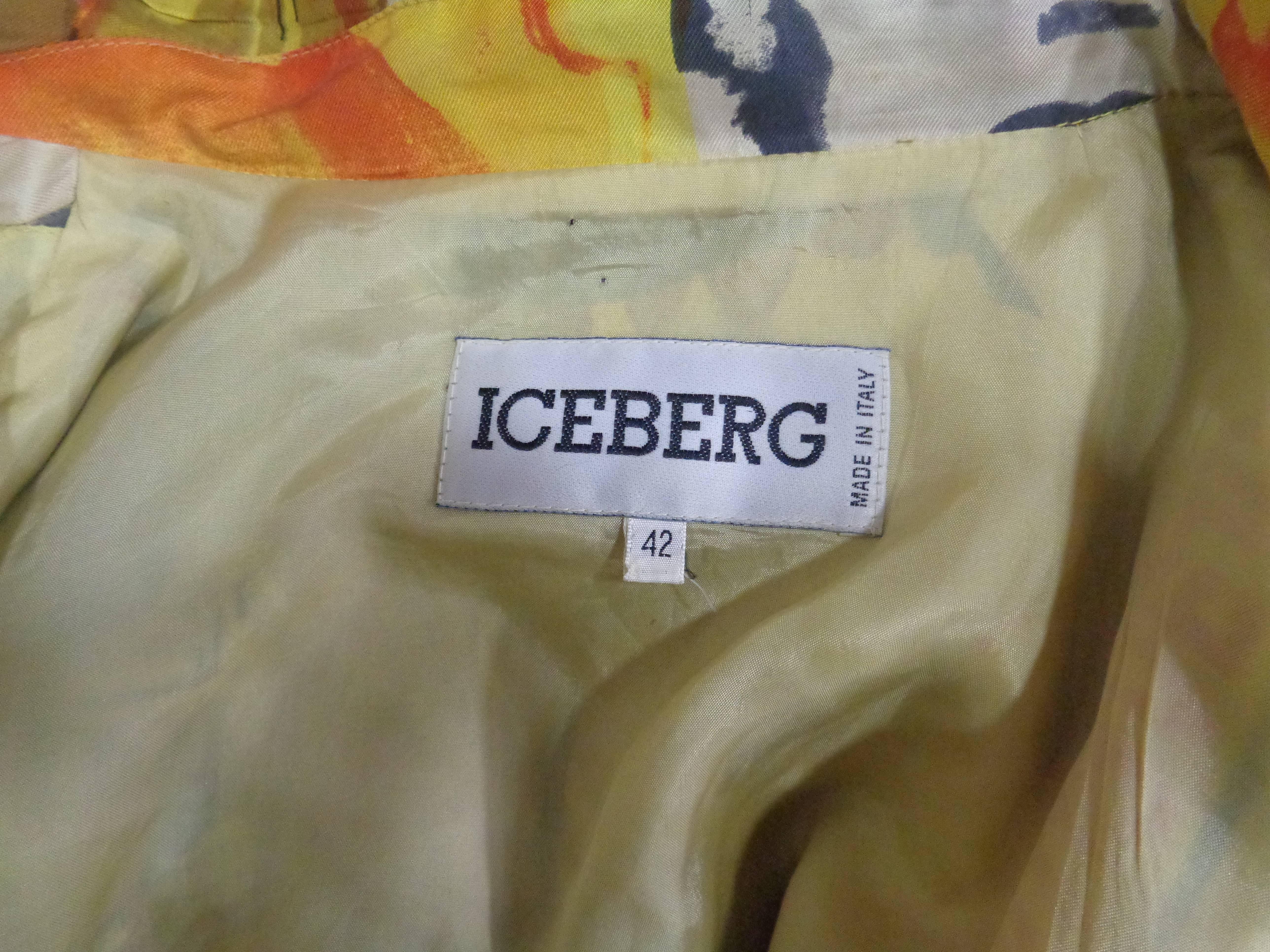 Iceberg 1992 multicolour Silk Bomber Jacket 2