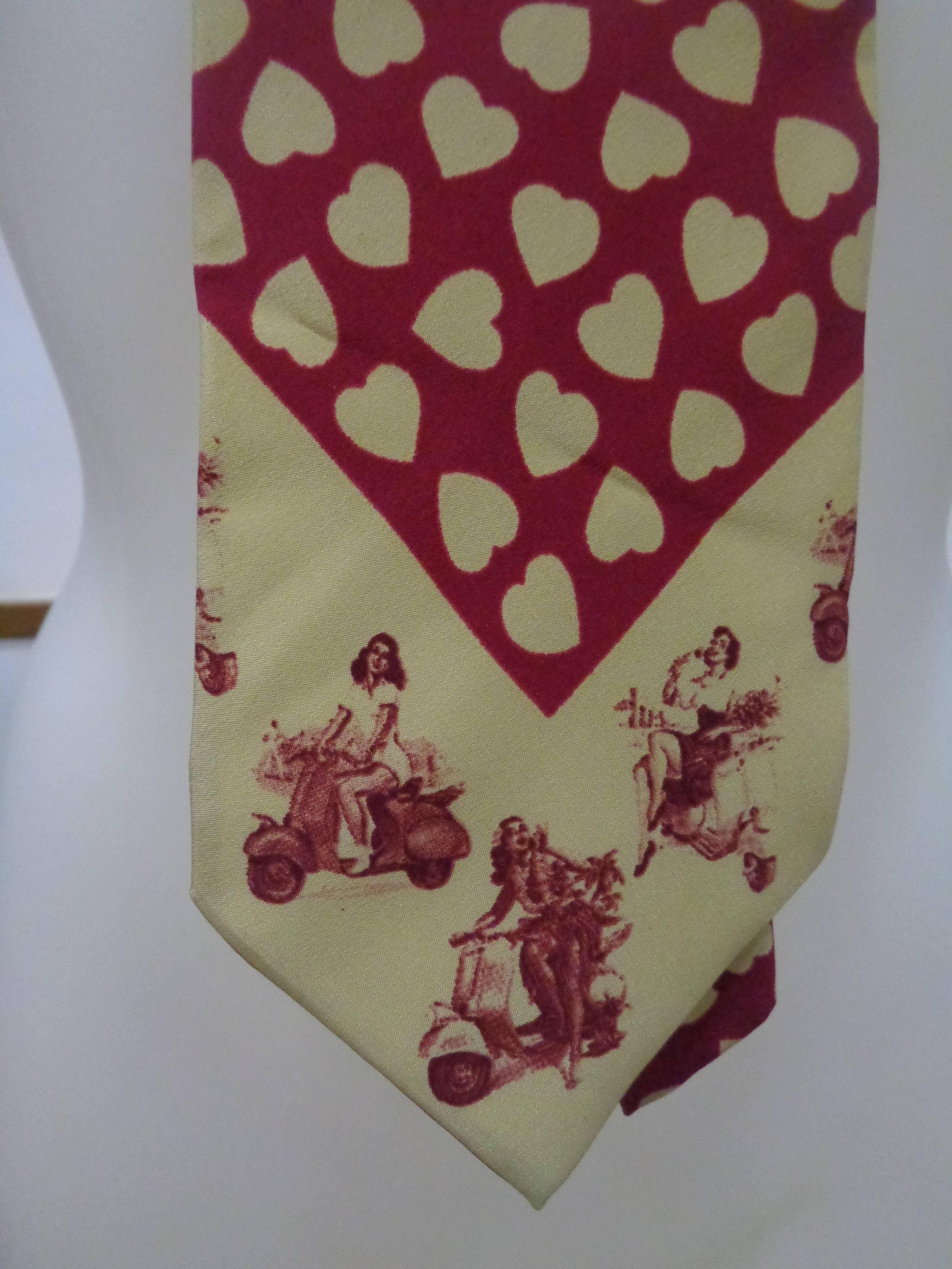 Women's or Men's Dolce & Gabbana Crear Red Silk Tie