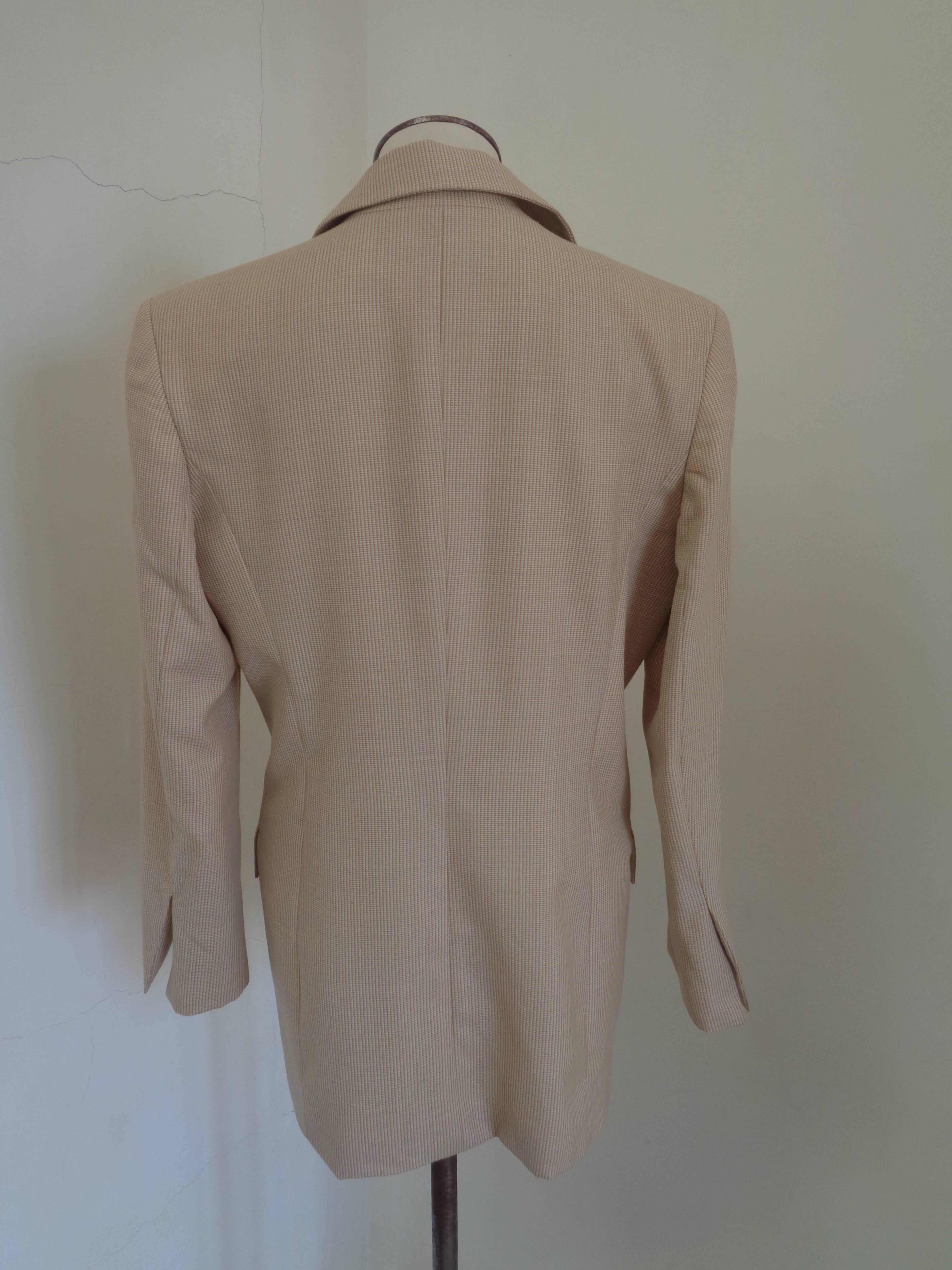 Christian Dior Cordonnes Wool Jacket In Good Condition For Sale In Capri, IT