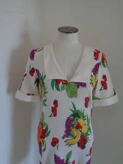 Gaetano Navarra white fruit dress