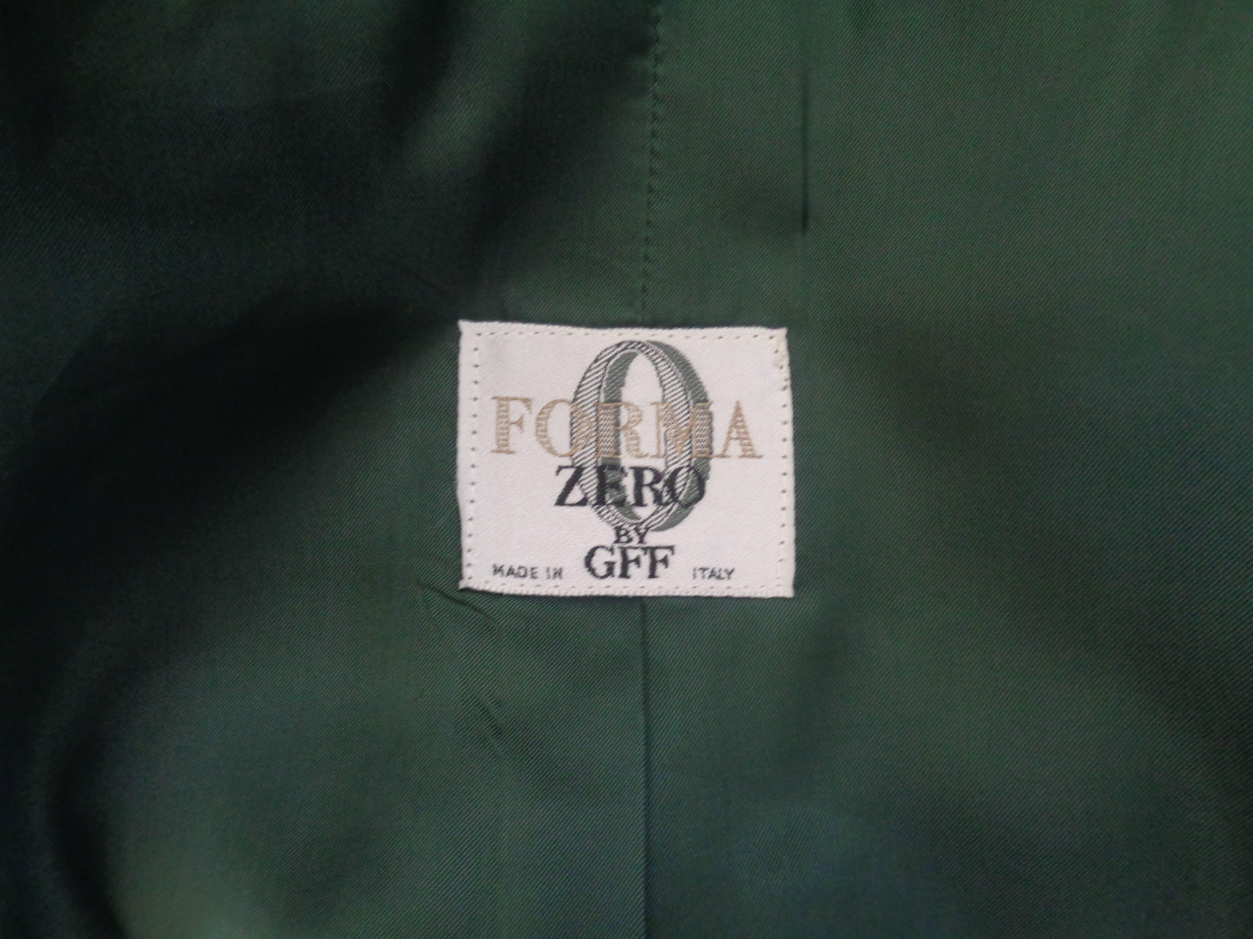 Forma Zero by Gianfranco Ferre Green Blu Wool Sweater 1