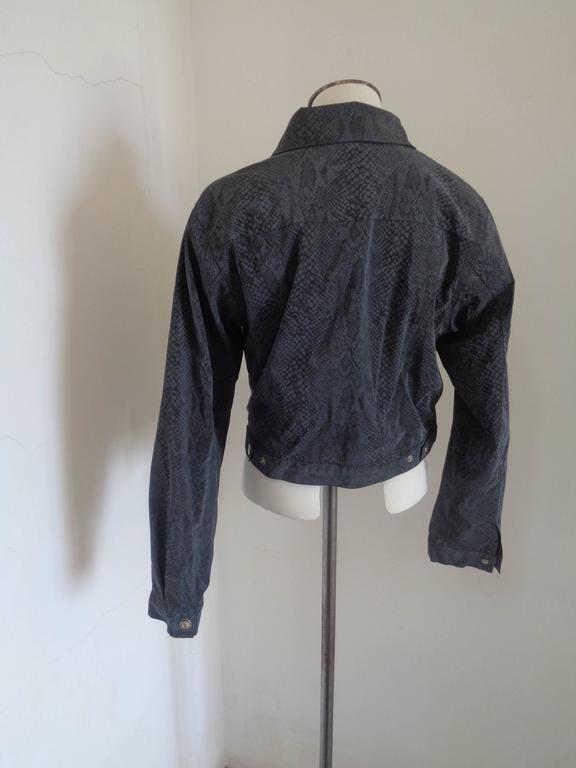 Versace Jeans Couture Grey python print Jacket For Sale at 1stDibs ...