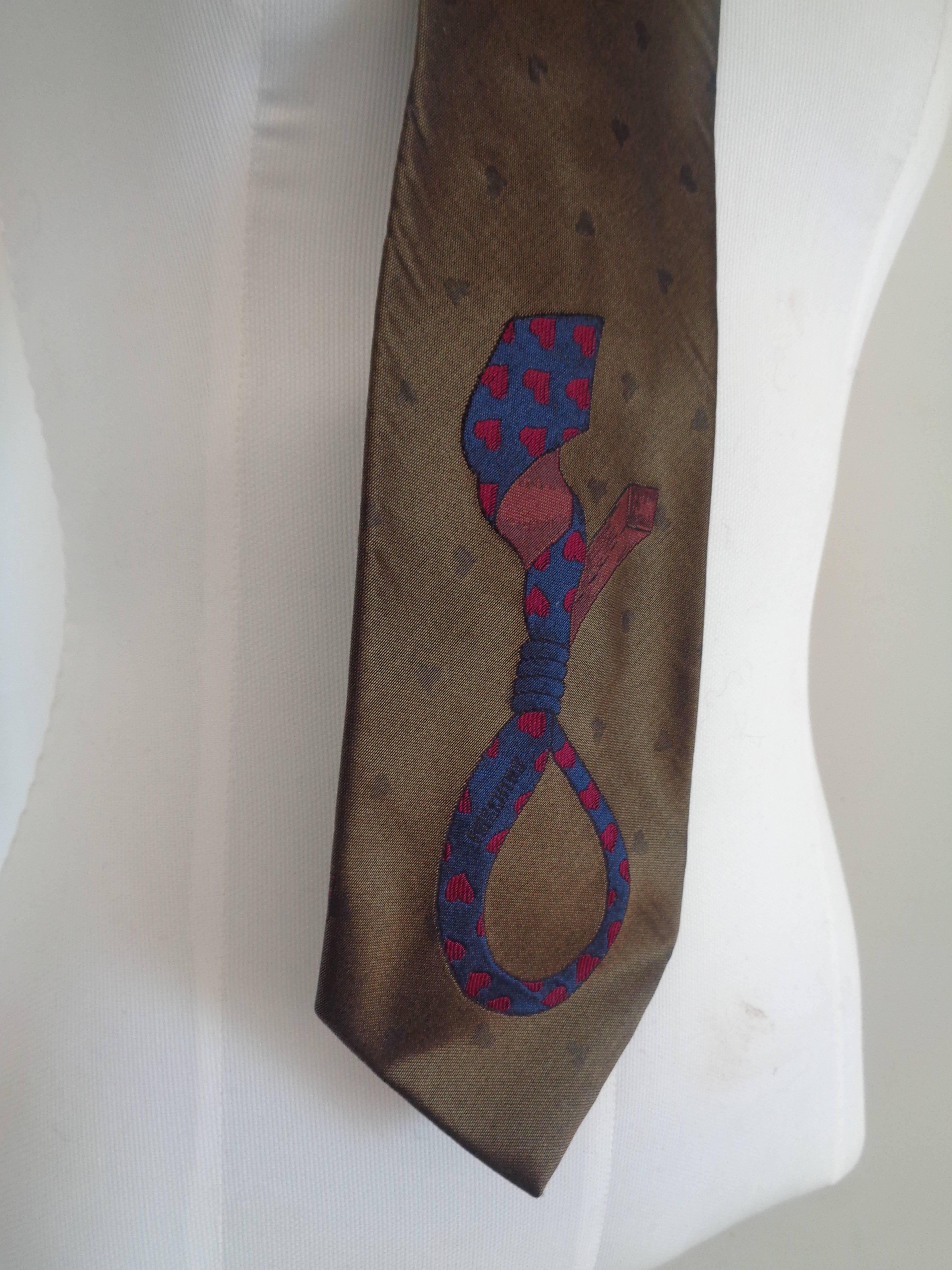 Women's or Men's Moschino Vintage Silk Tie