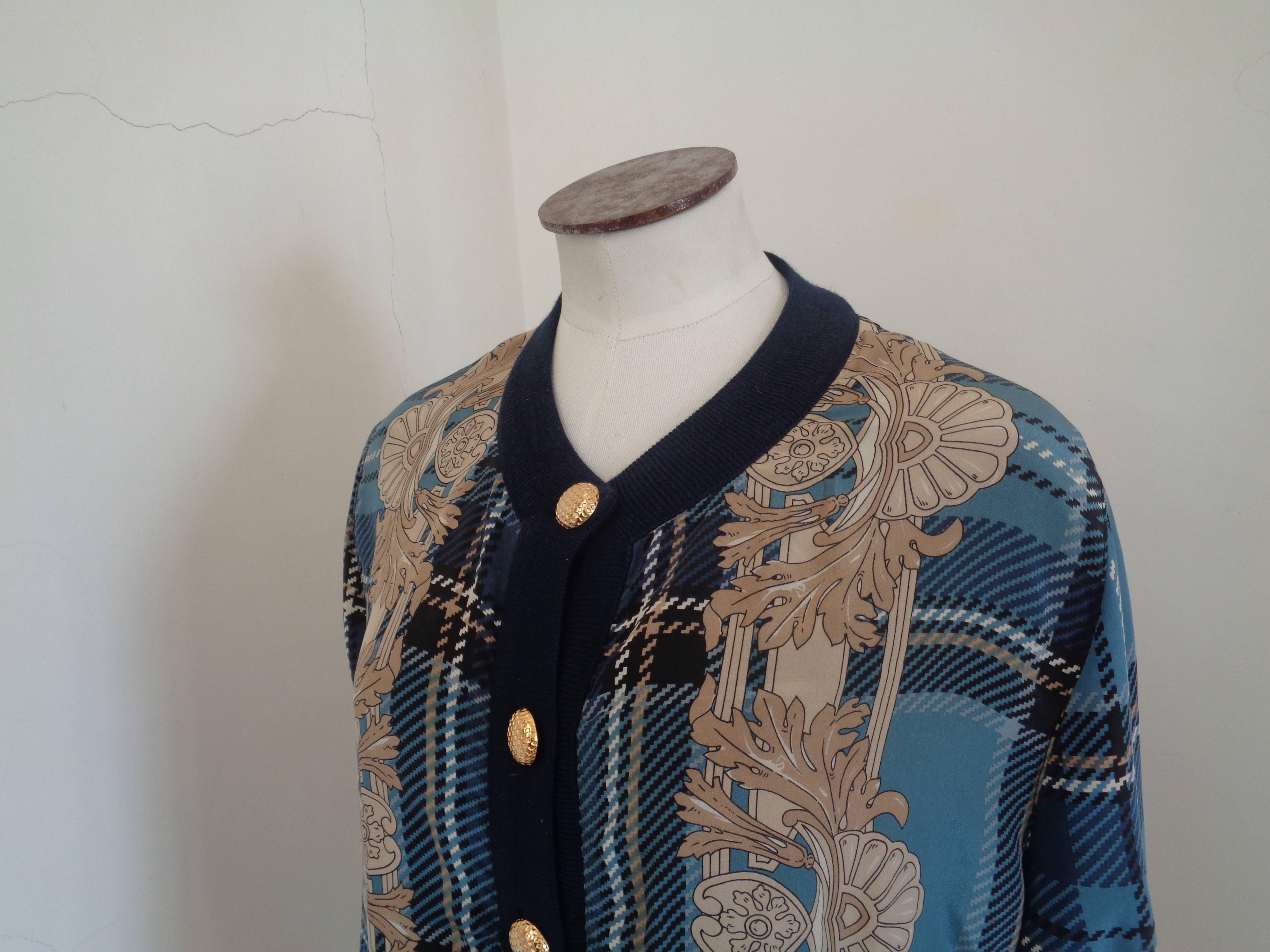 Gibi Roma Blu multicolour Cardigan - Jacket  In Excellent Condition In Capri, IT