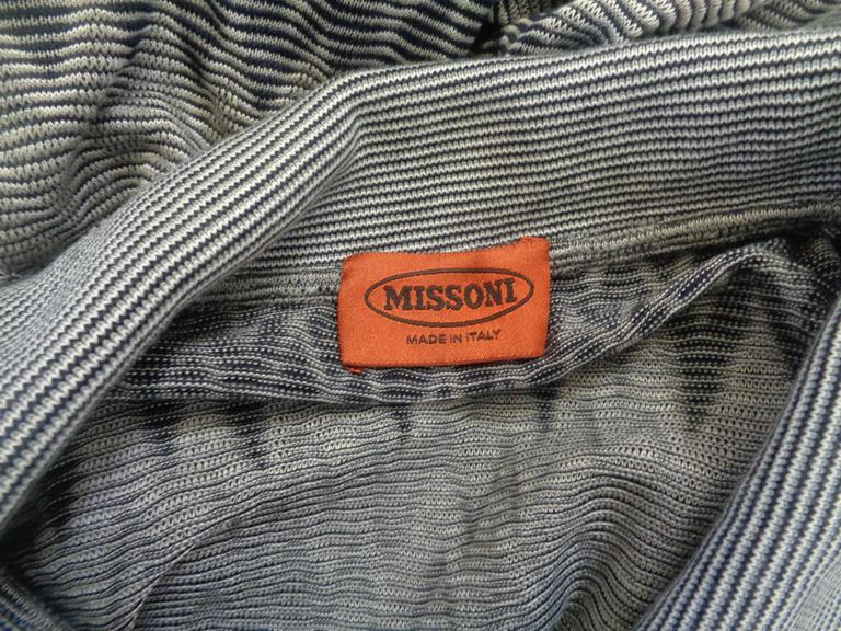 Missoni Grey Cotton Shirt For Sale at 1stDibs