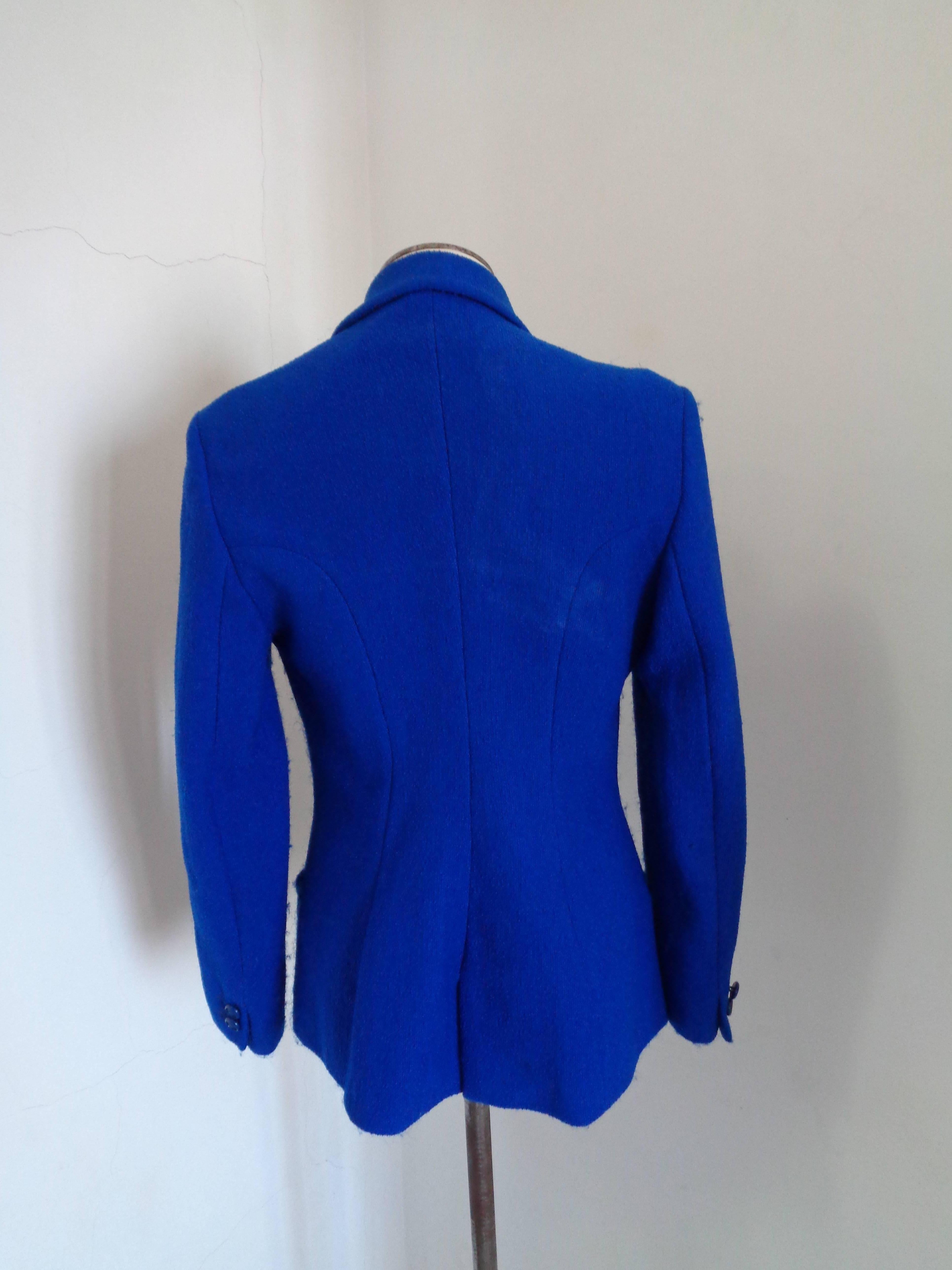 Versace Jeans Couture Blu Jacket In Good Condition In Capri, IT
