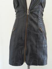 Moschino Cheap & Chic Black Leather Dress
