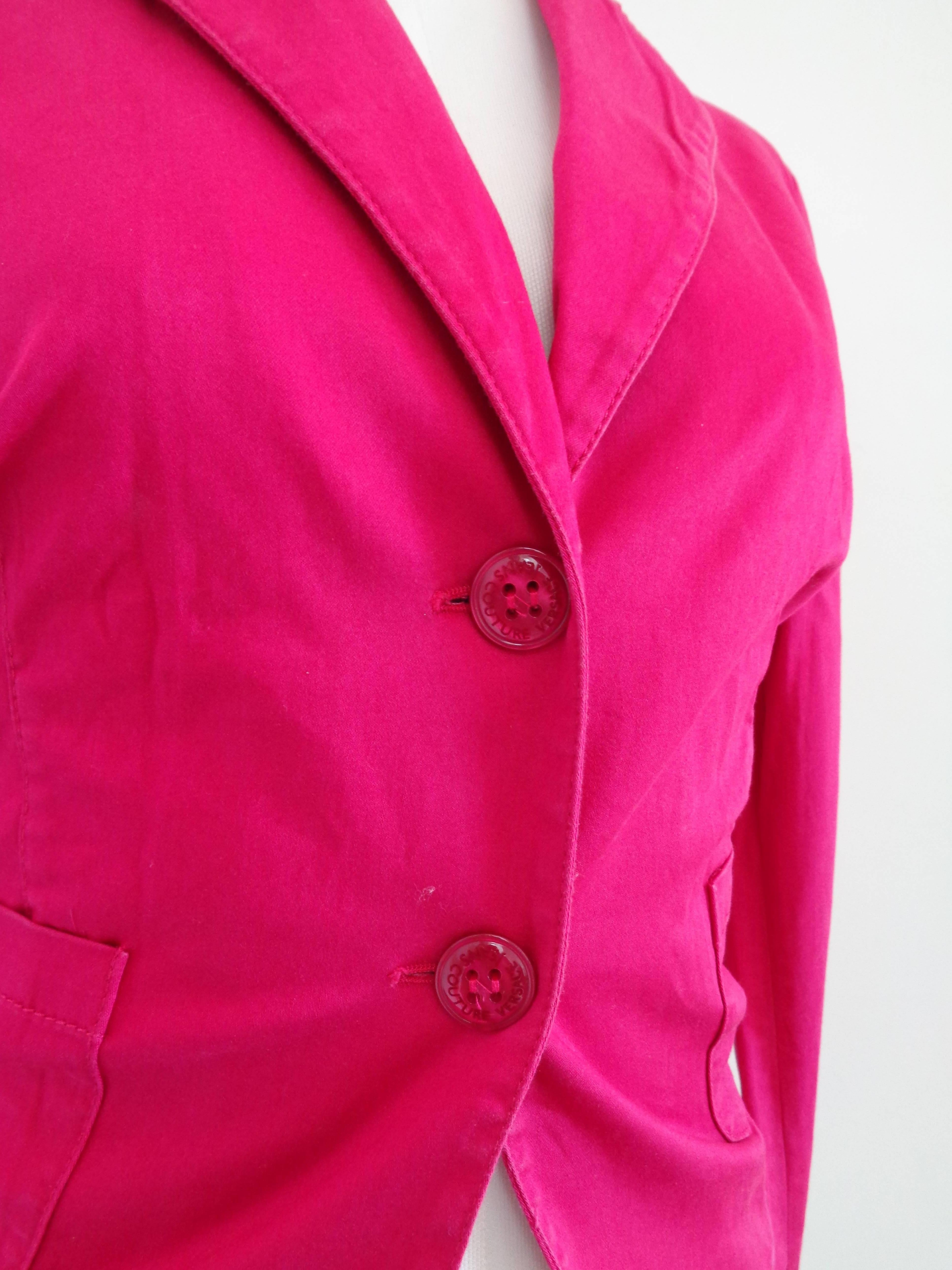 Versace Jeans Couture Fucsia Cotton Jacket

Totally made in italy in italian size range 46