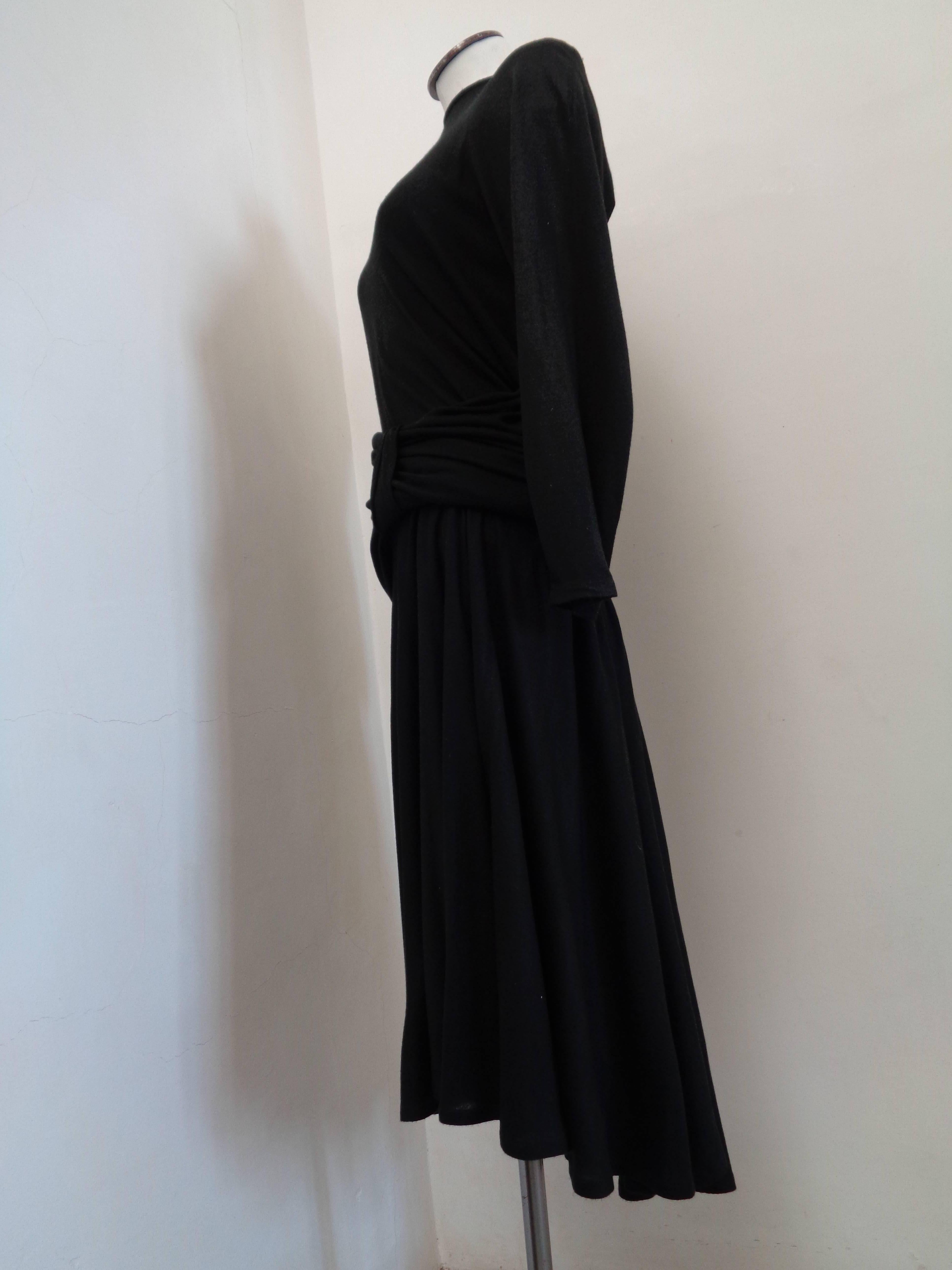 Salvatore Ferragamo Black Embellished sequins Dress For Sale 1