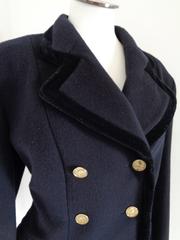 Moschino Vintage Women's Wool Jacket Circa 1980s Made in Italy Size 48