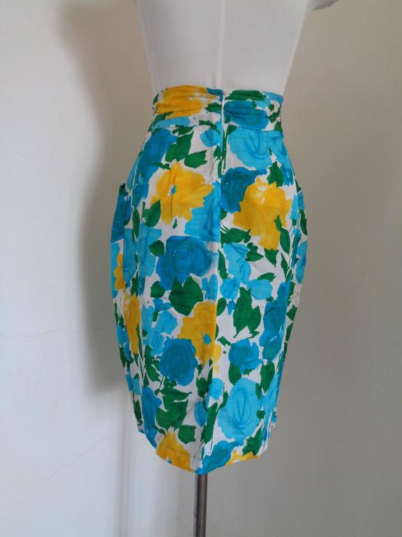 1980s Vintage multicoloured Skirt For Sale at 1stDibs
