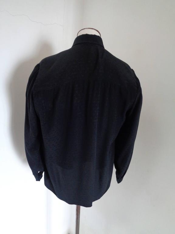 Valentino Black Vintage shirt at 1stDibs