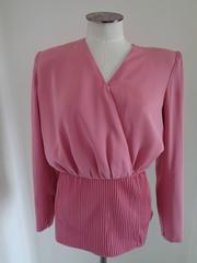 Valentino Boutique Pink Silk Sweater Blouse