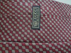 Gucci bordeaux beije silk tie