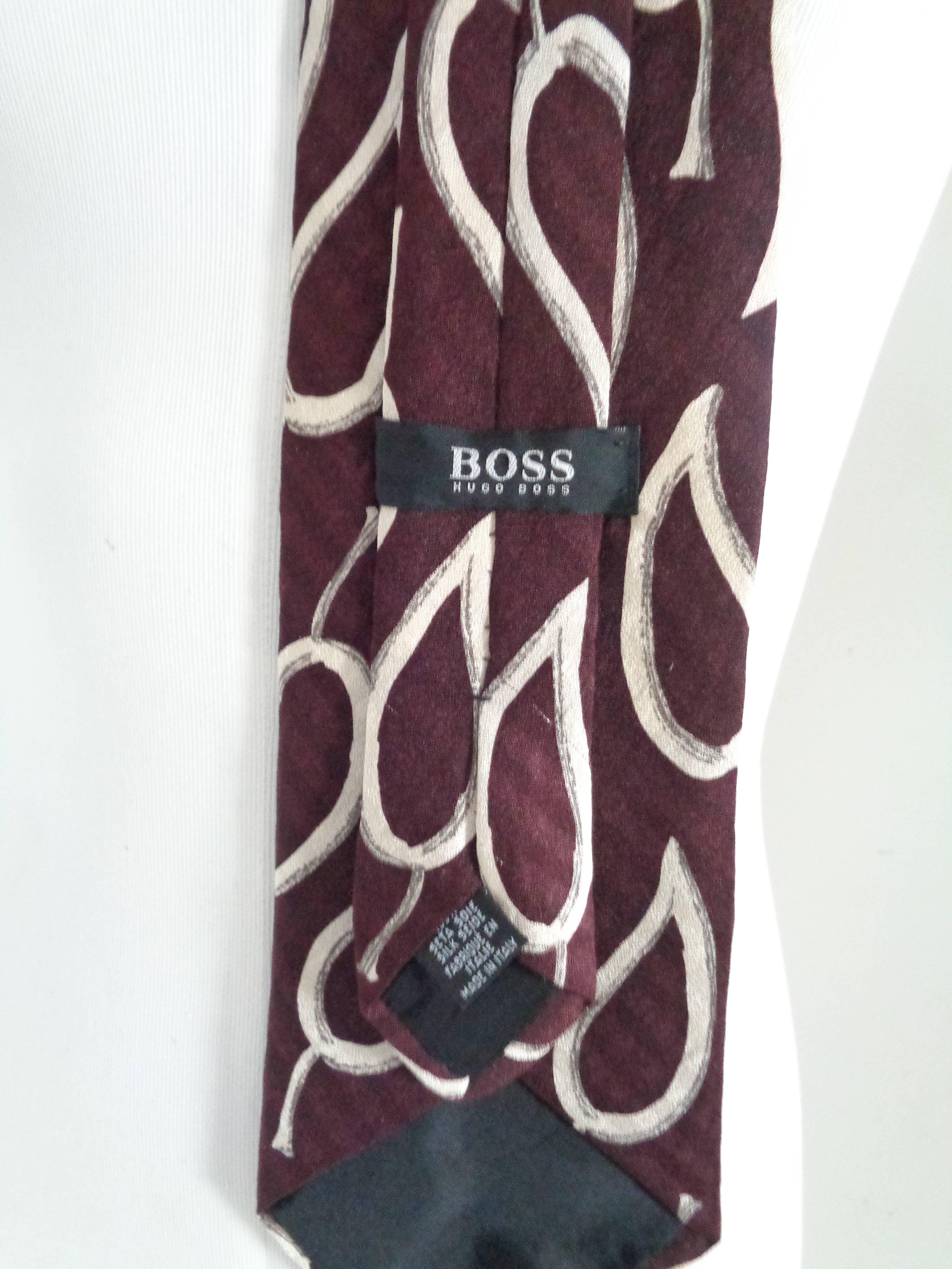 Hugo Boss multicolour silk Tie In Excellent Condition In Capri, IT