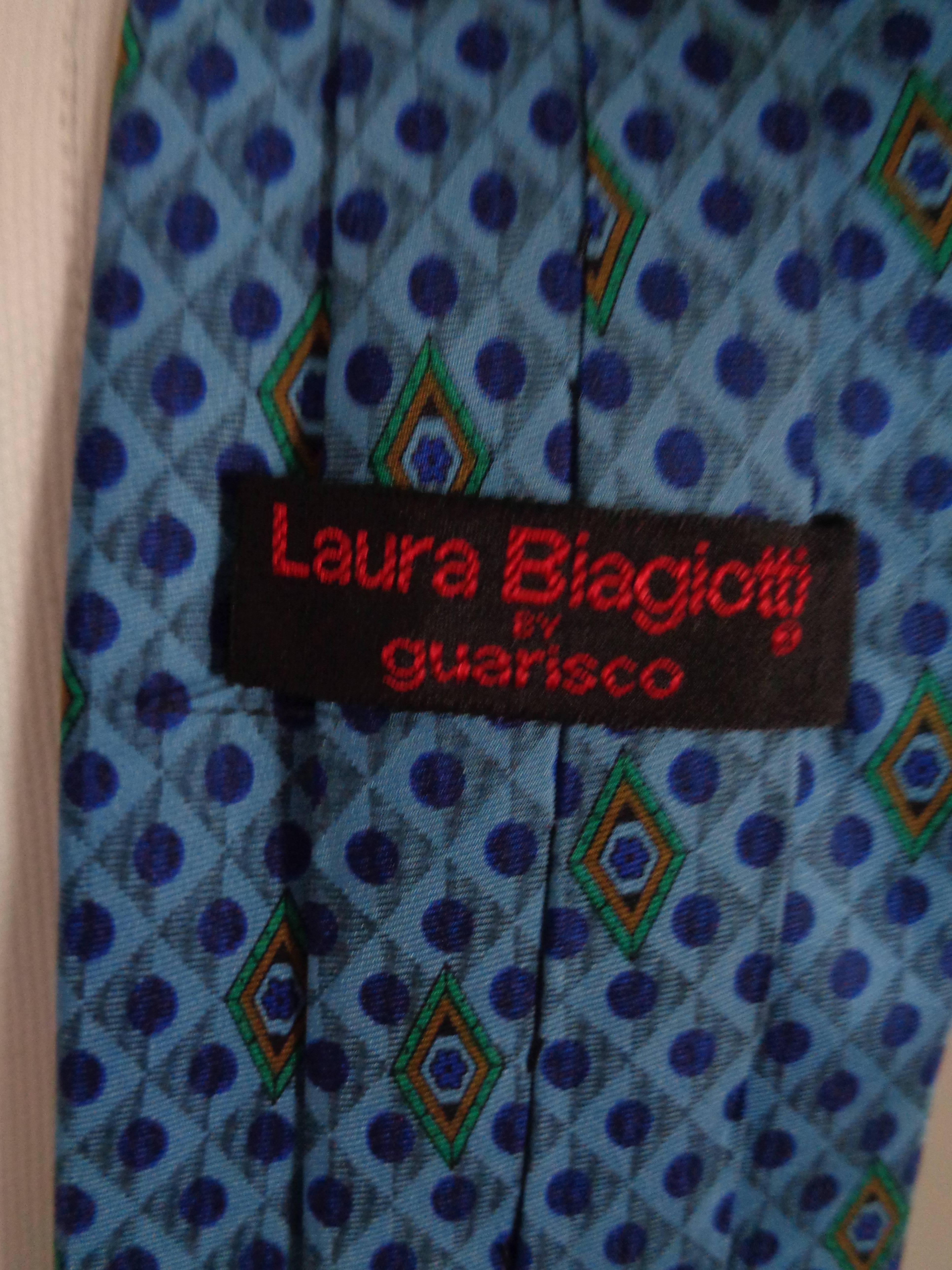 Blue Laura Biagiotti multicolour blu tie