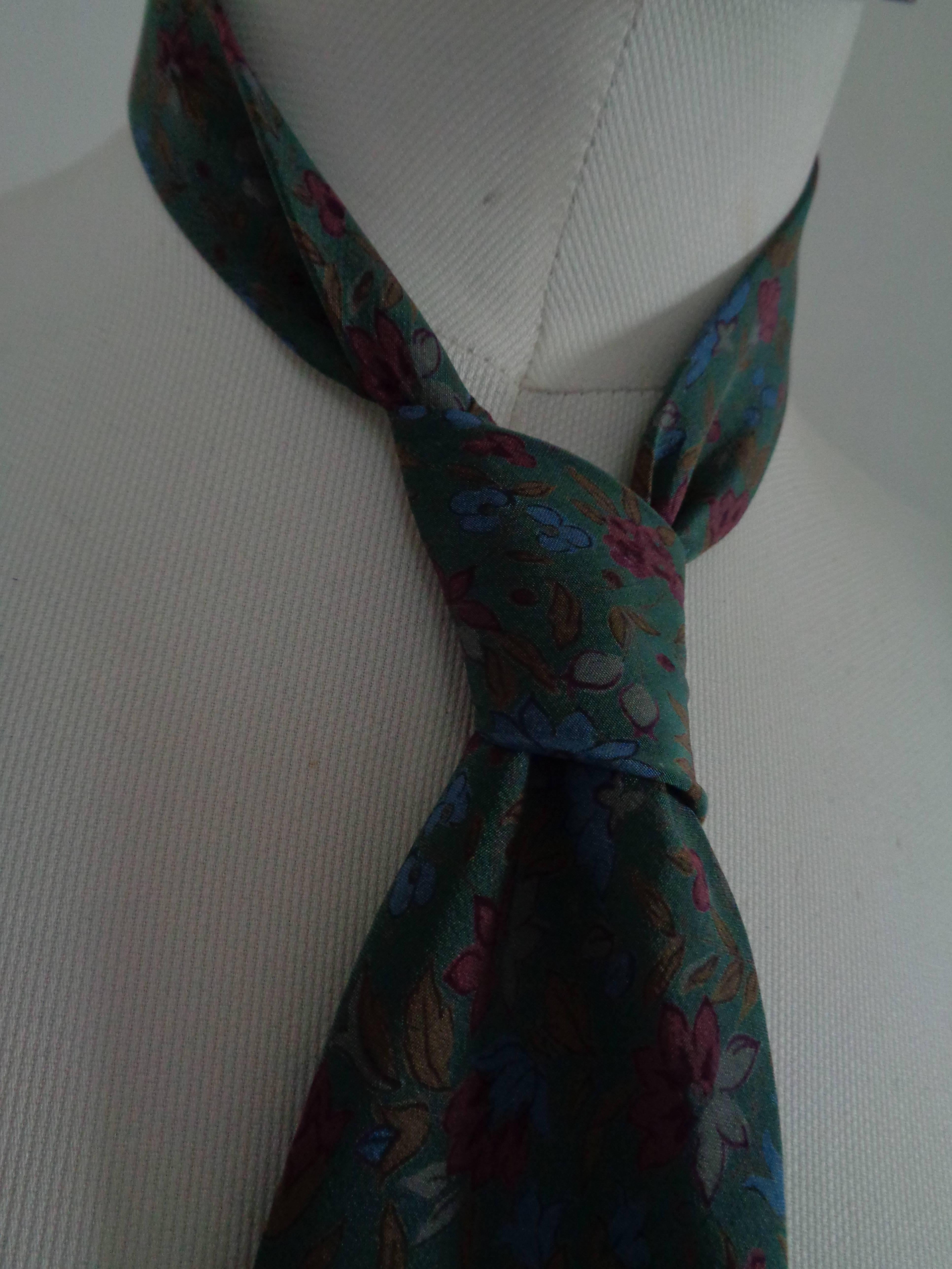 Black Aquascutum of London multicolour Vintage Silk Tie