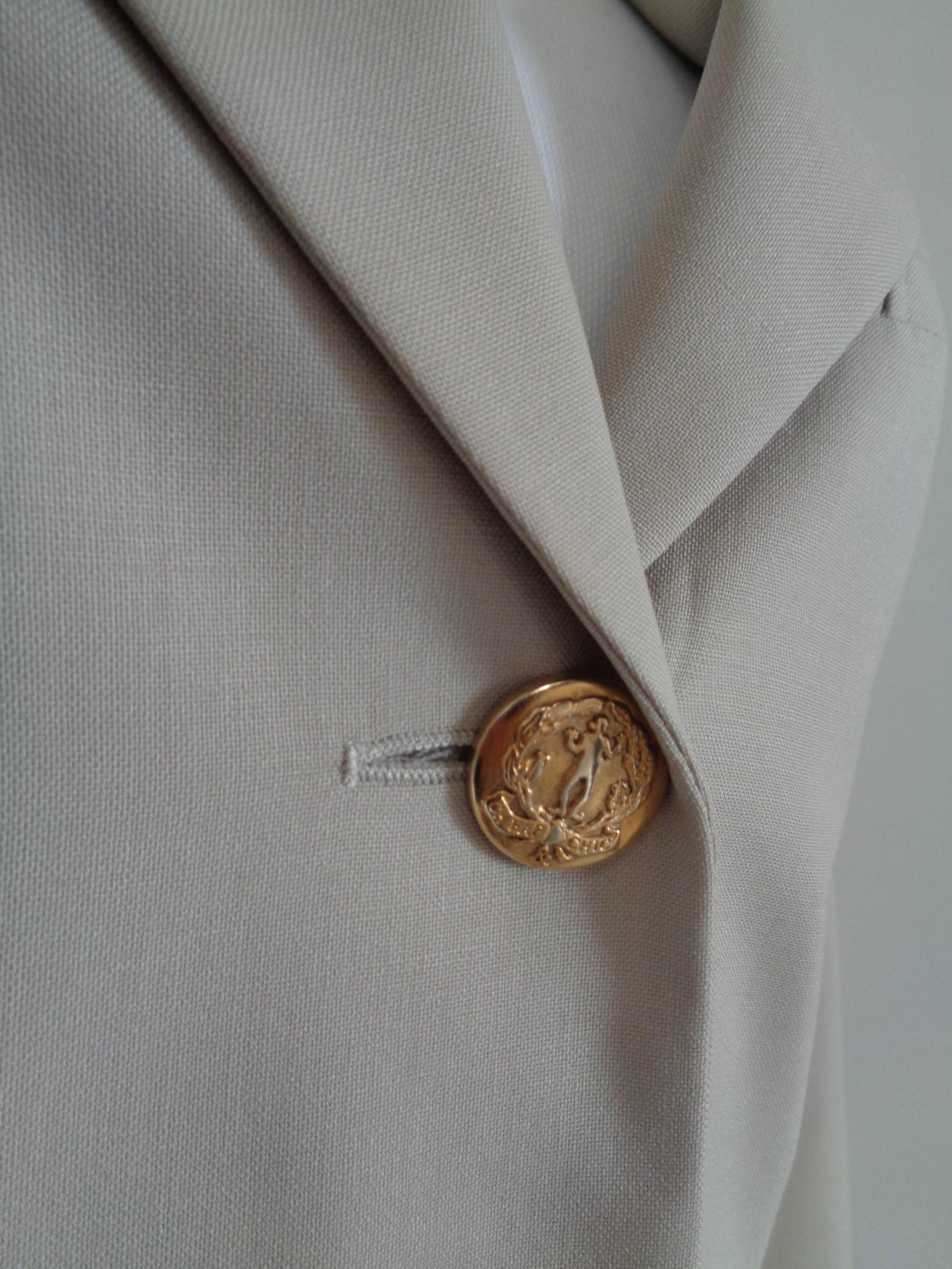 Gris Veste en laine beige Moschino Cheap & Chic en vente
