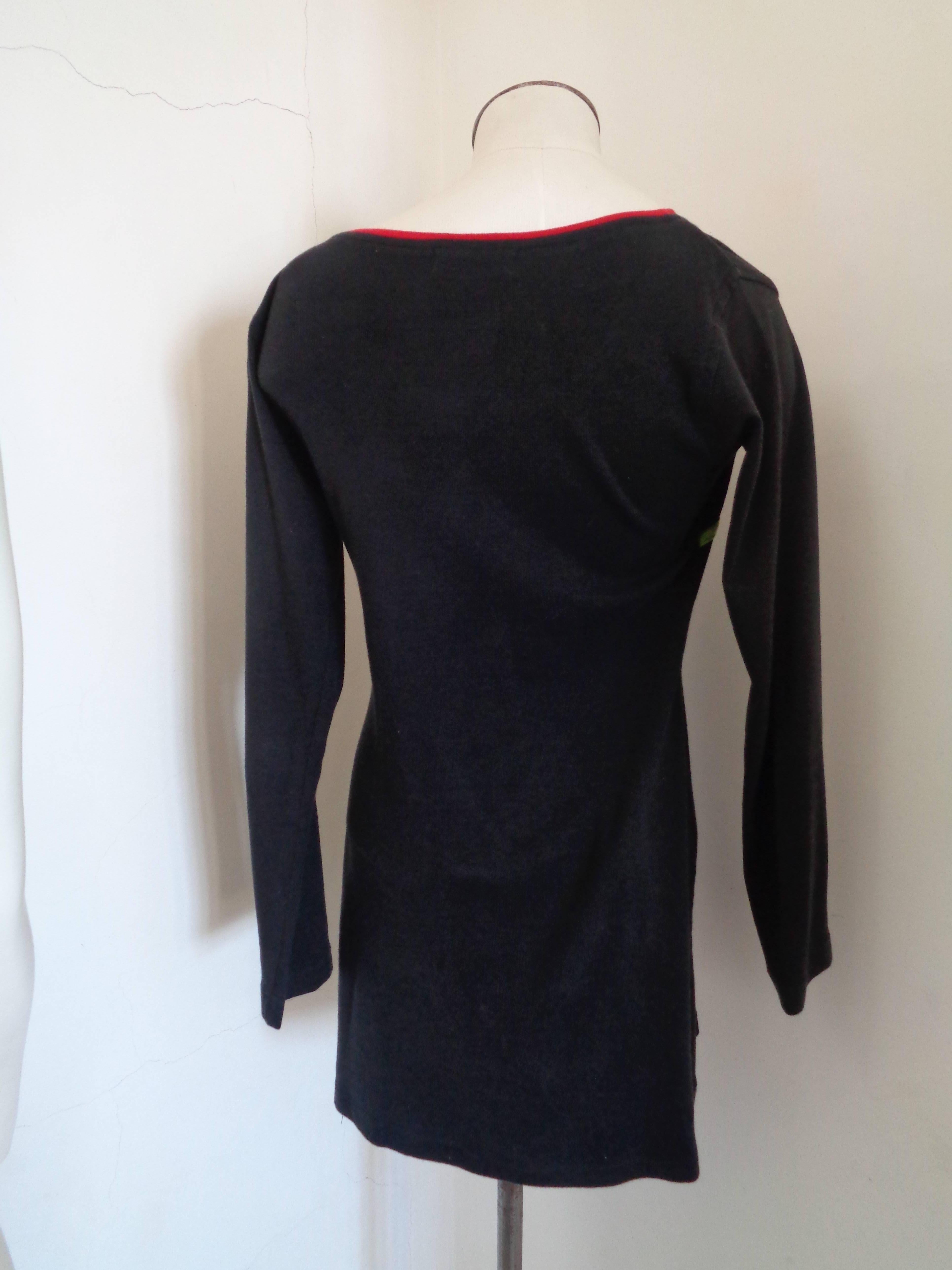 Aniqua Black multicolour Cotton Dress For Sale 1