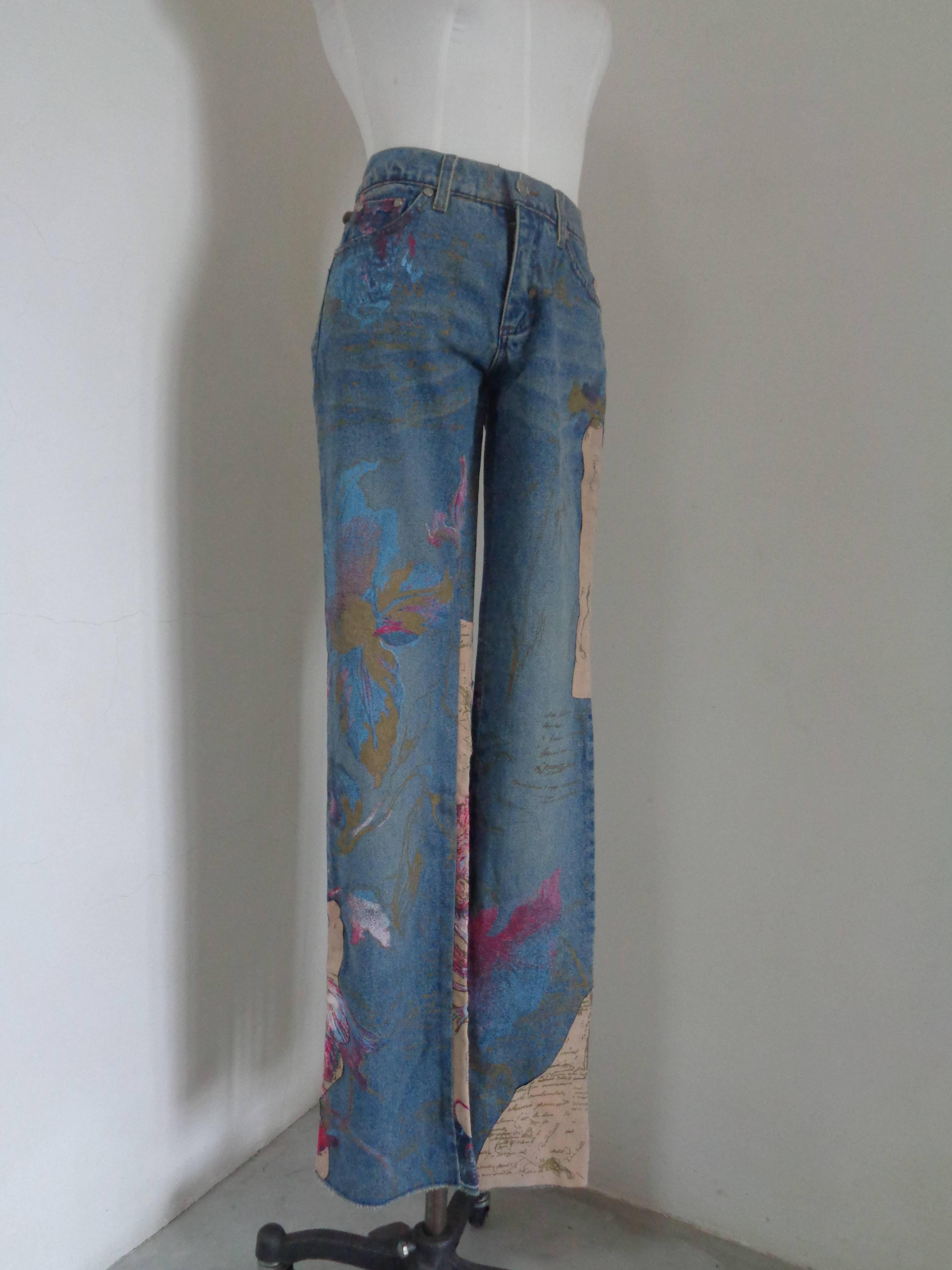 Roberto Cavalli Multicolour Cotton Denim

Totally made in italy
Size marked xs 
Waist Is 70/72 cm 