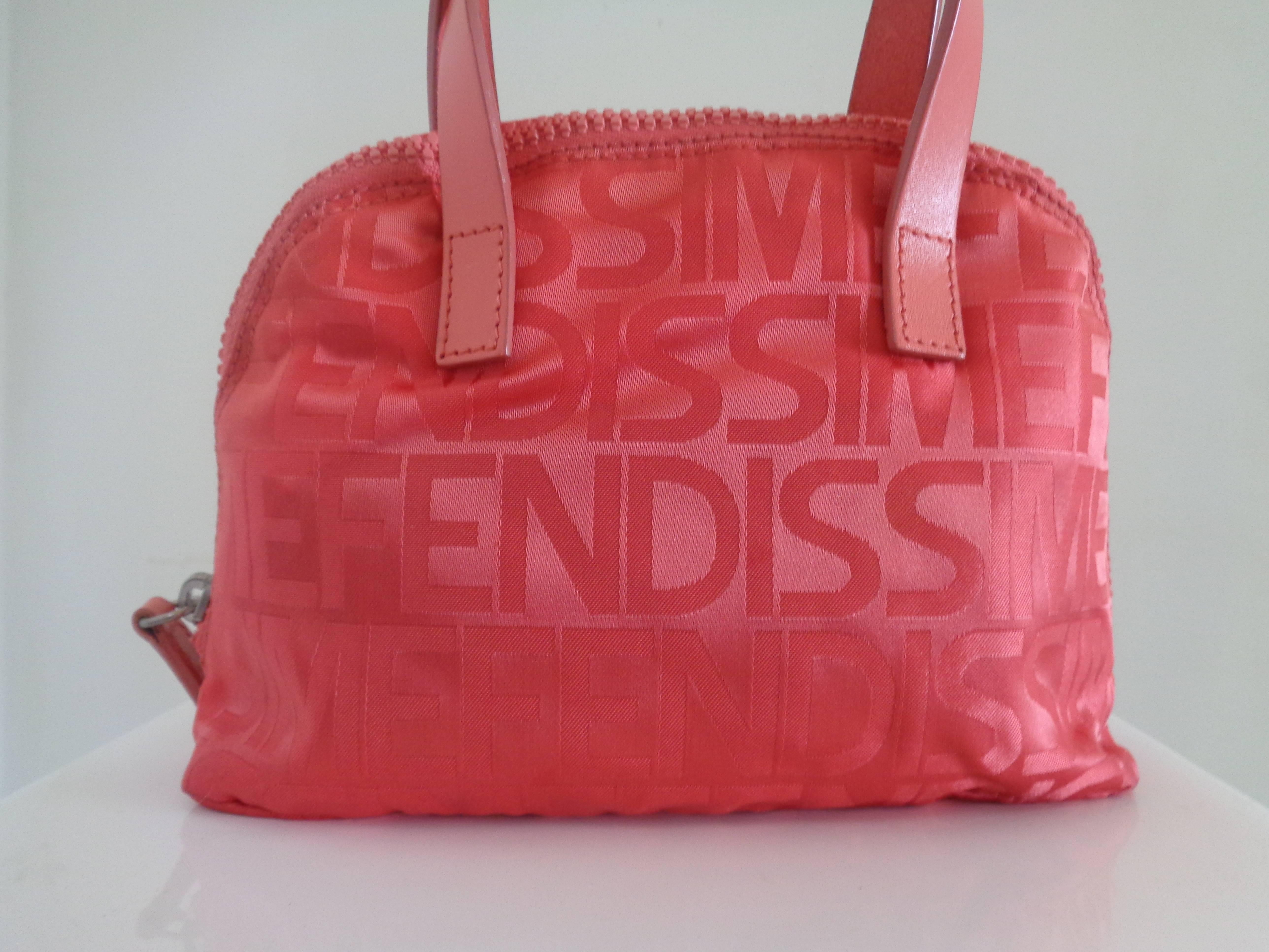 Fendi Accessories Pink Monogram Shoulder Bag In Excellent Condition In Capri, IT