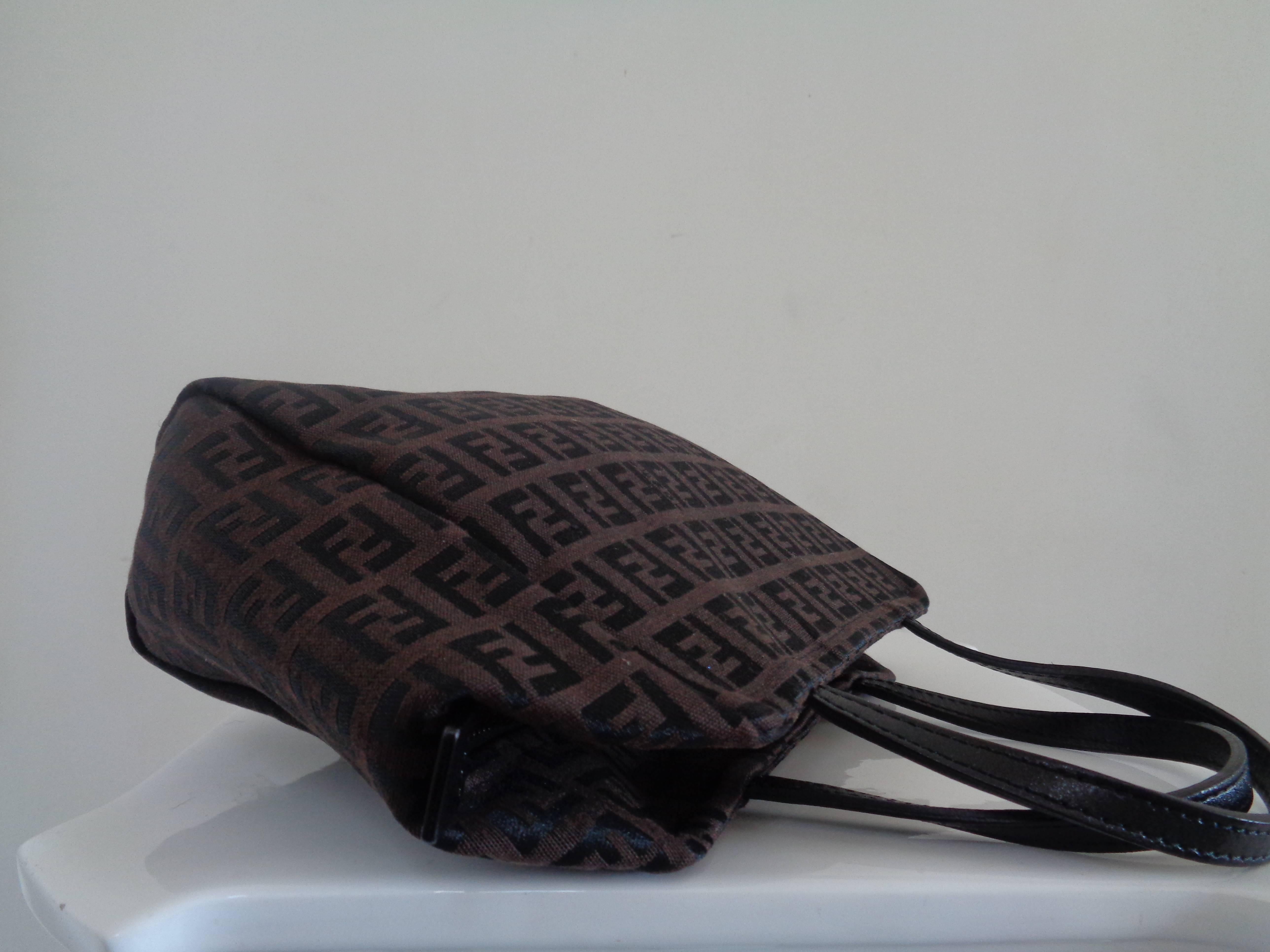 Black Fendi Brown Monogram Small Bag