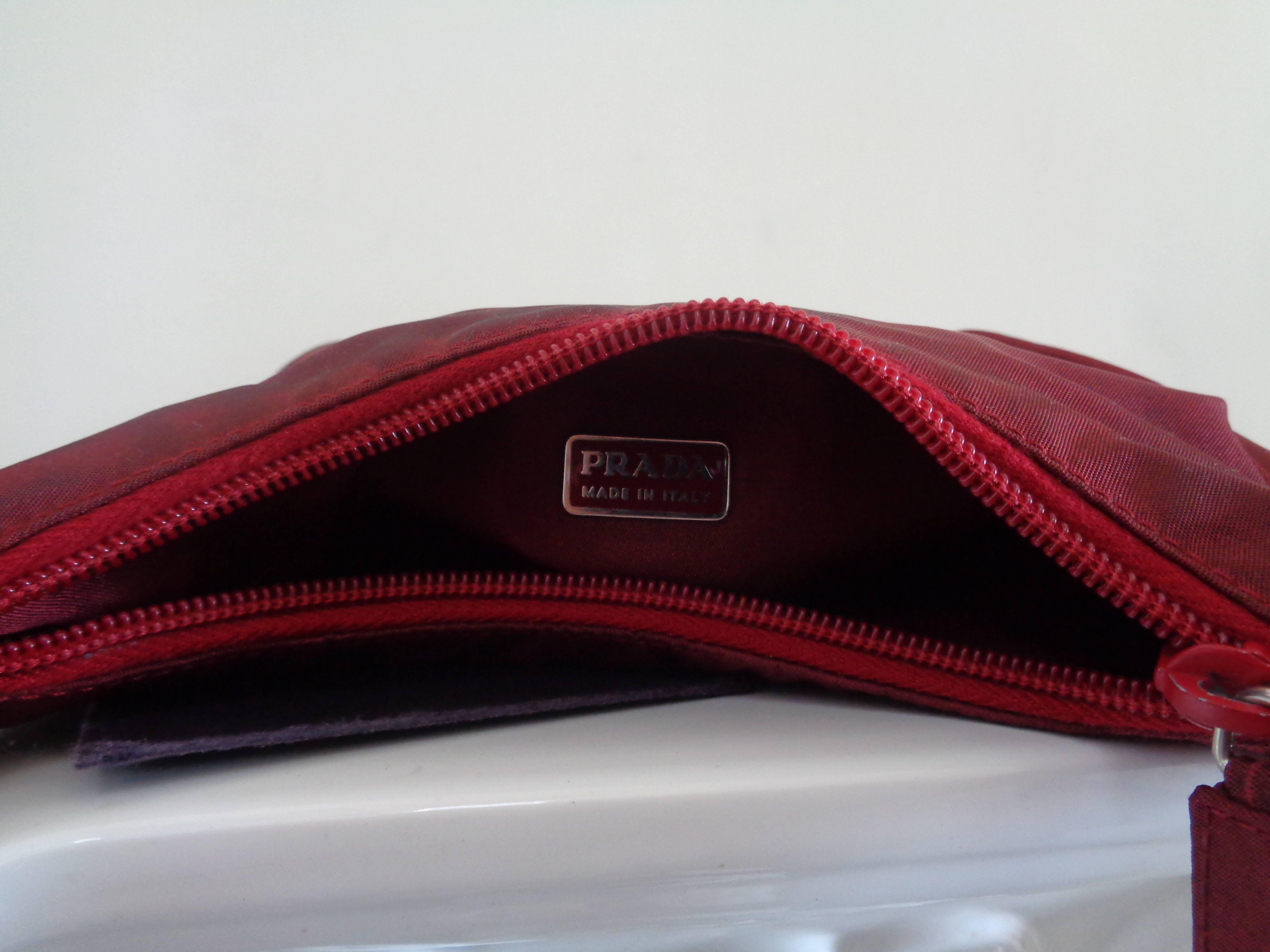 Red Prada Bordeaux Shoulder Bag