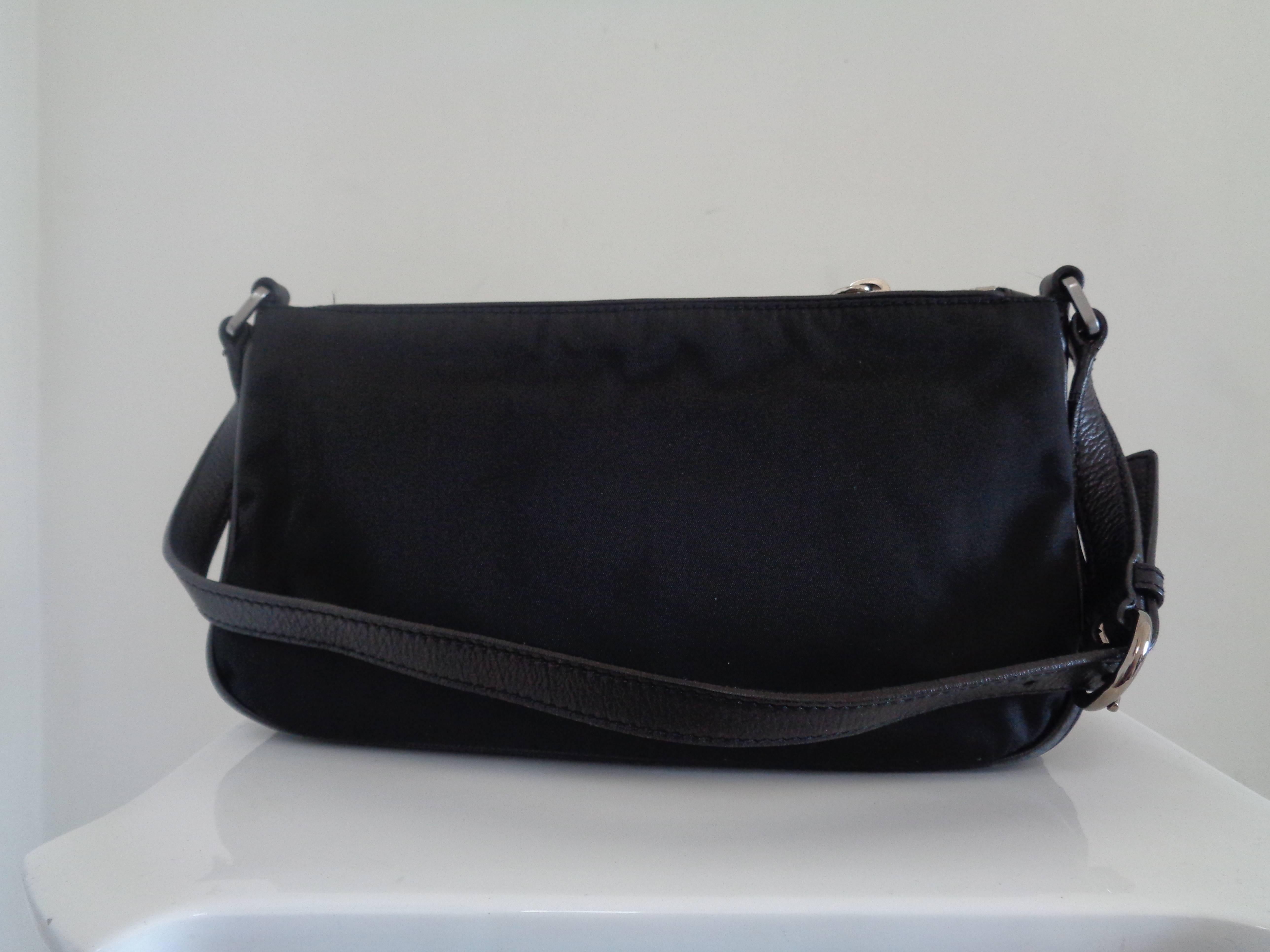Women's or Men's Prada Black Canvas Shoulder Bag