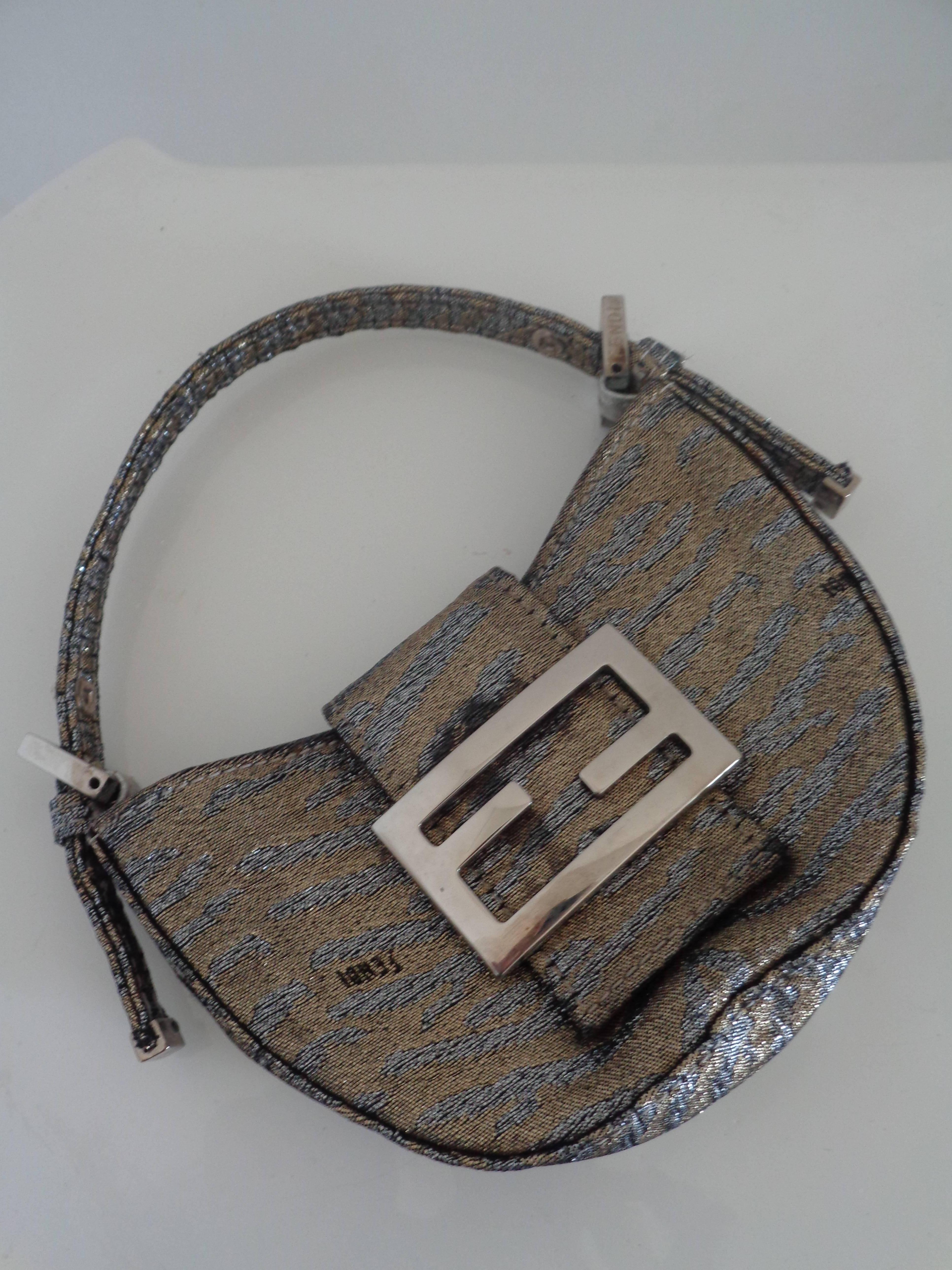 Fendi Gold Silver Miniauderie Bag
Totally made in italy