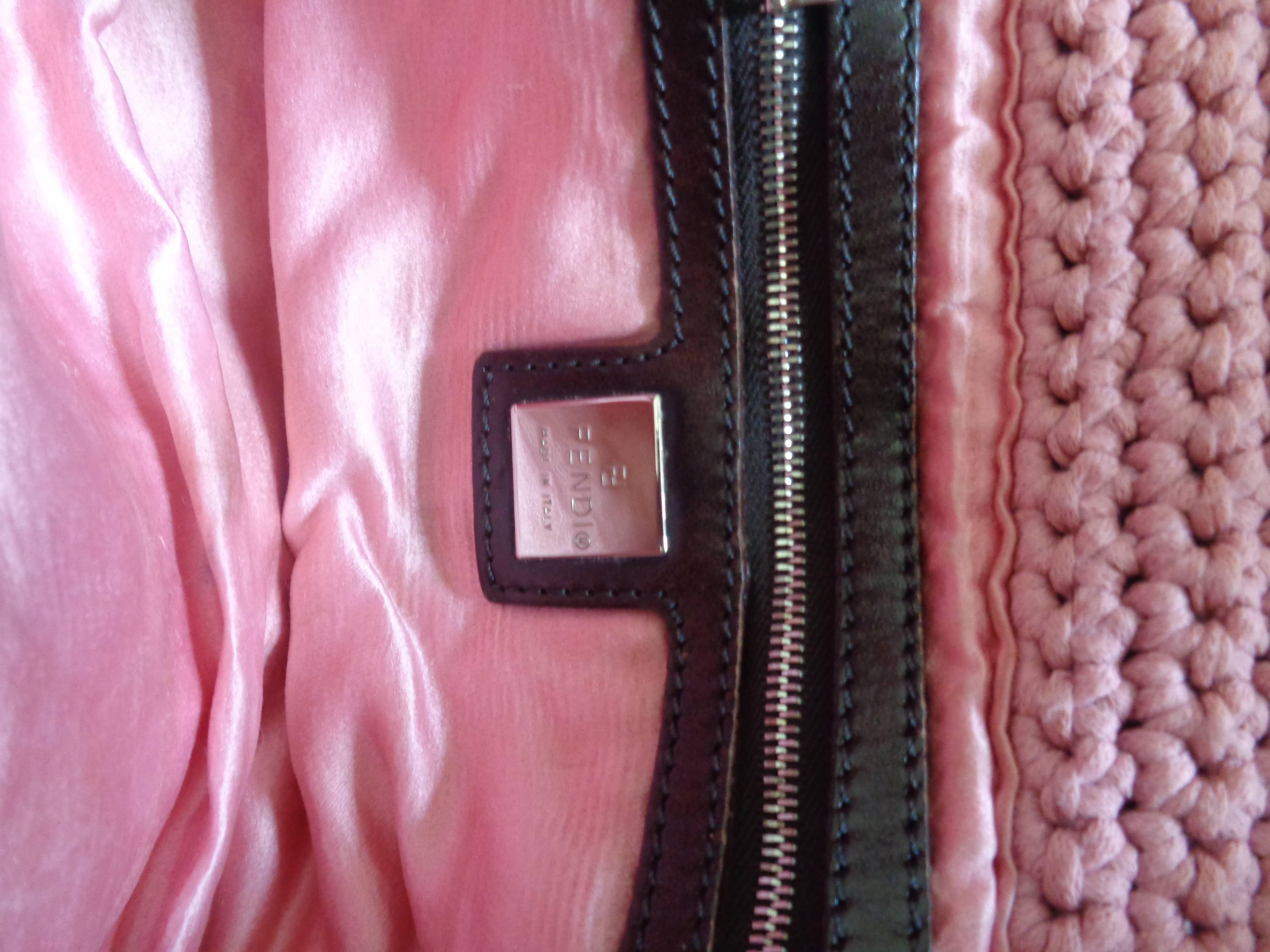 pink wool bag
