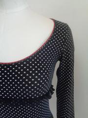 Moschino Black with White hearts cotton shirt