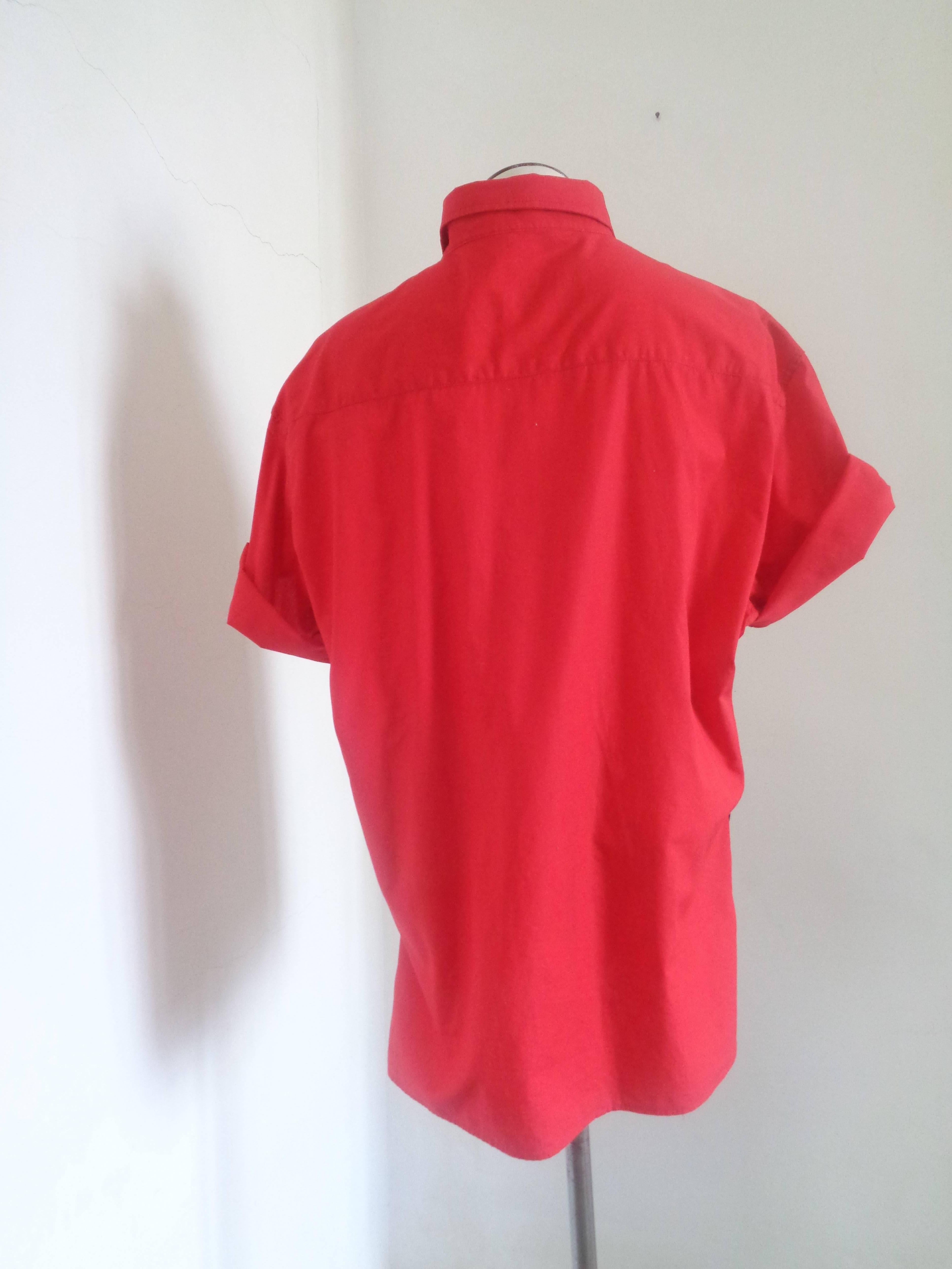 Moschino Red Cotton shirt 1
