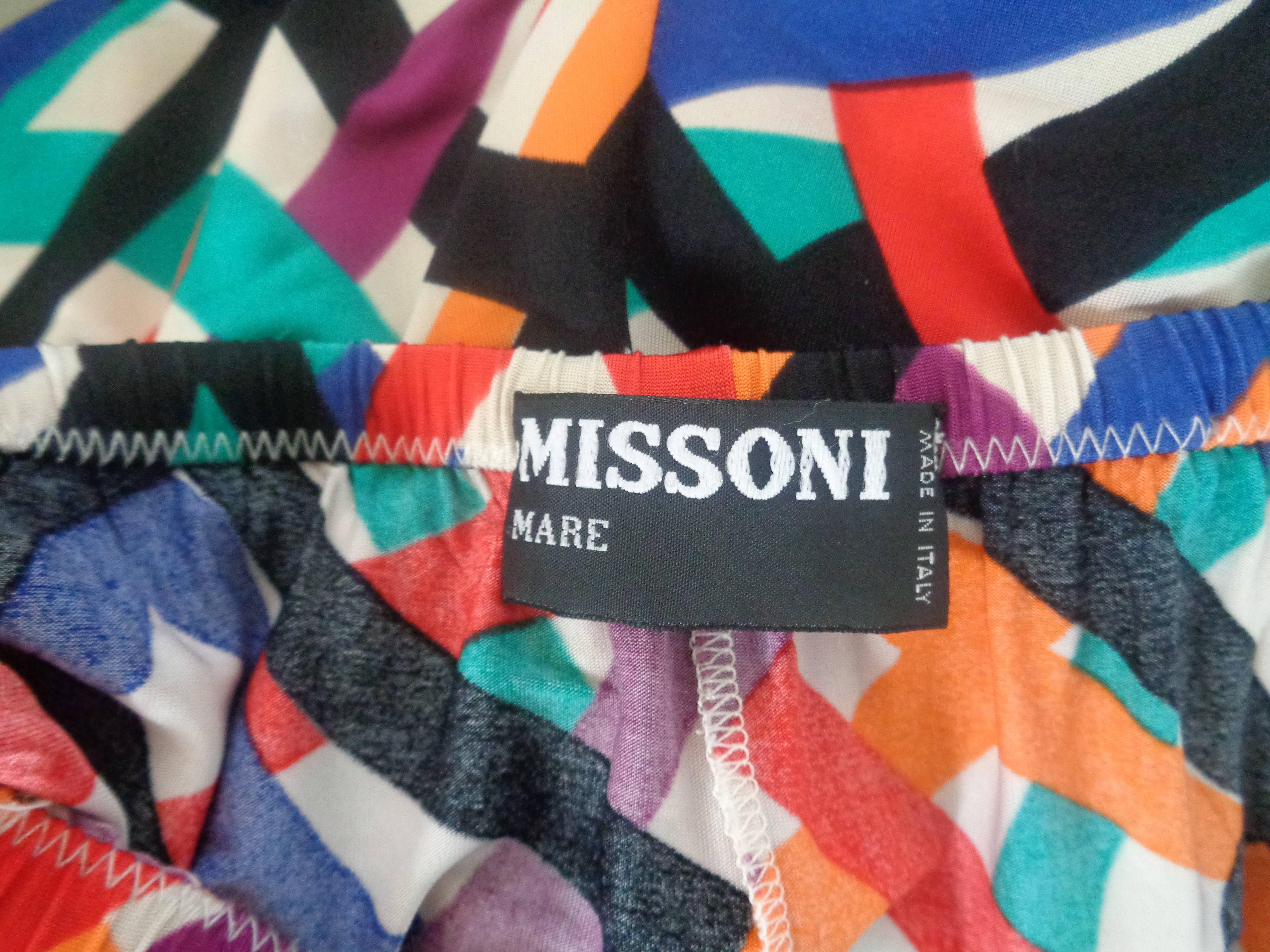 Black Missoni Mare Beachwear Multicolour Pants