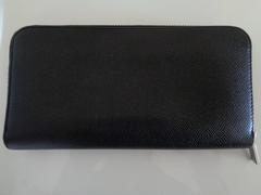 Tod's Black Leather Silver Hardware Wallet