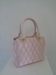 Valentino Pink Swarovski Gold Tone Hardware Handle Bag