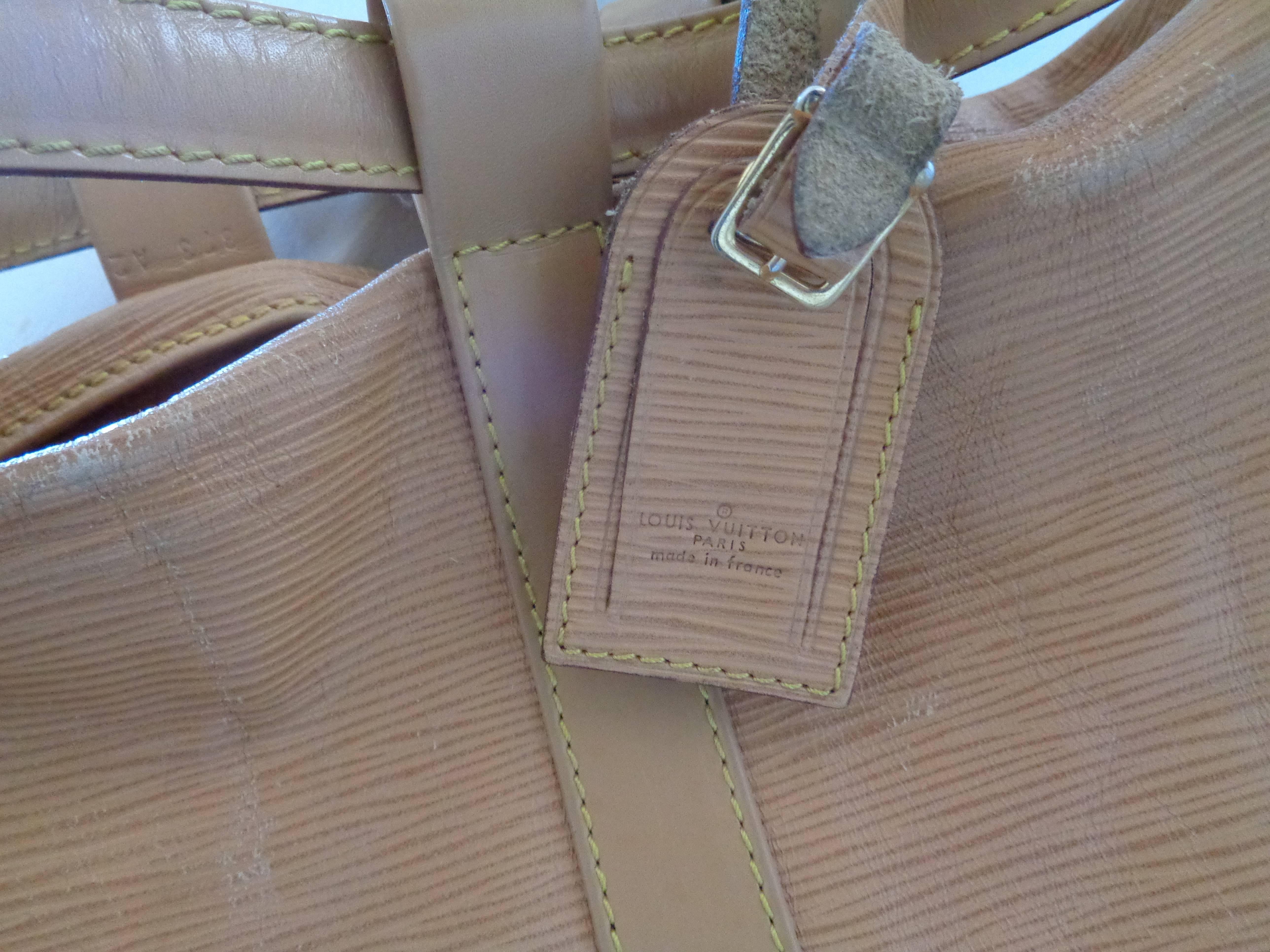 Louis Vuitton Epi Beije Leather Backpack Satchel 2