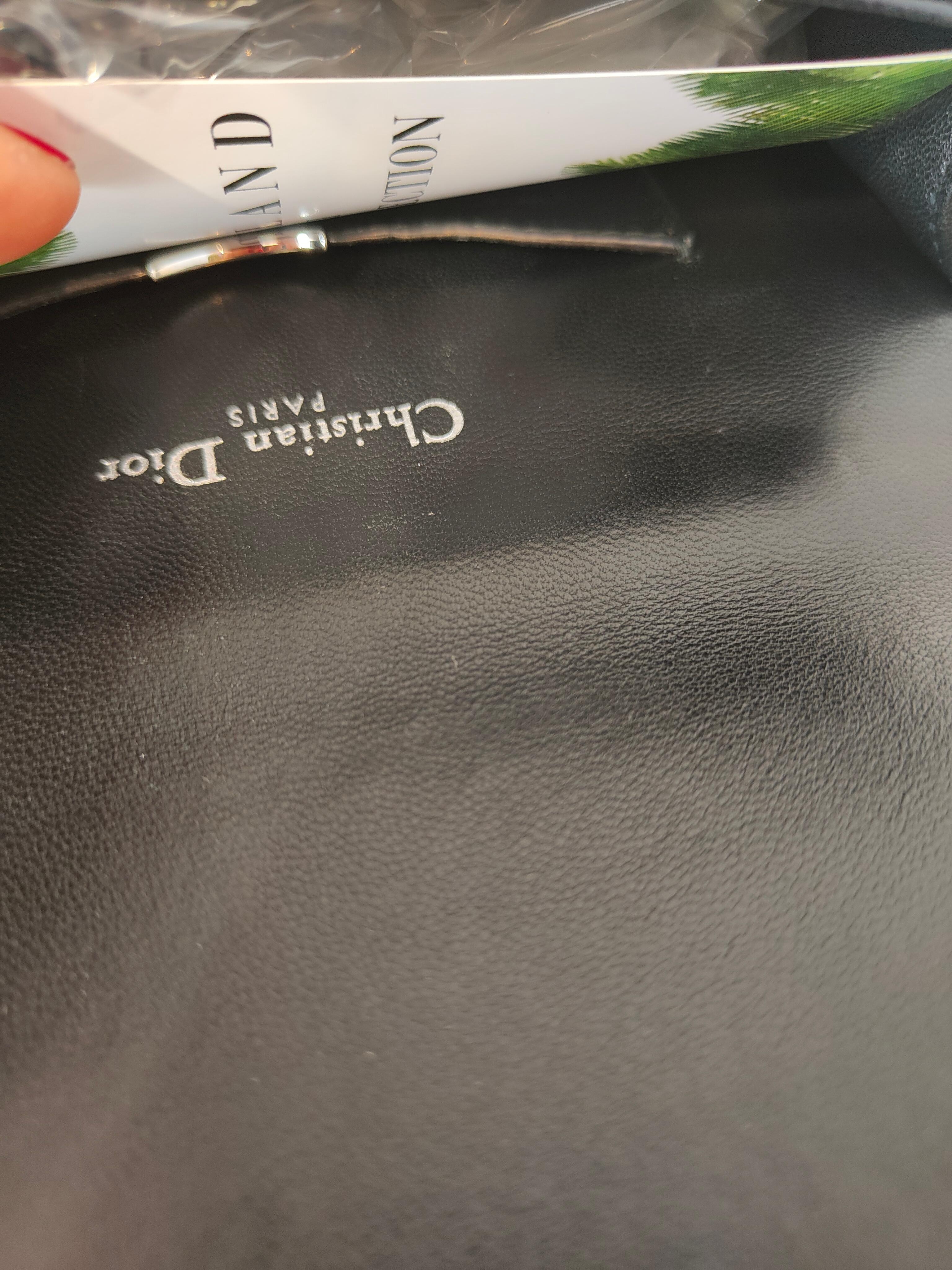 Christian Dior Sac à rabat Diorama noir avec paillettes Unisexe en vente