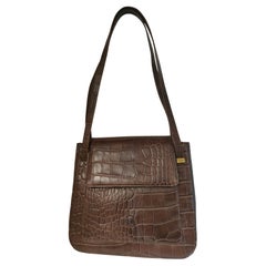 Gianni Versace Brown Shoulder Bag