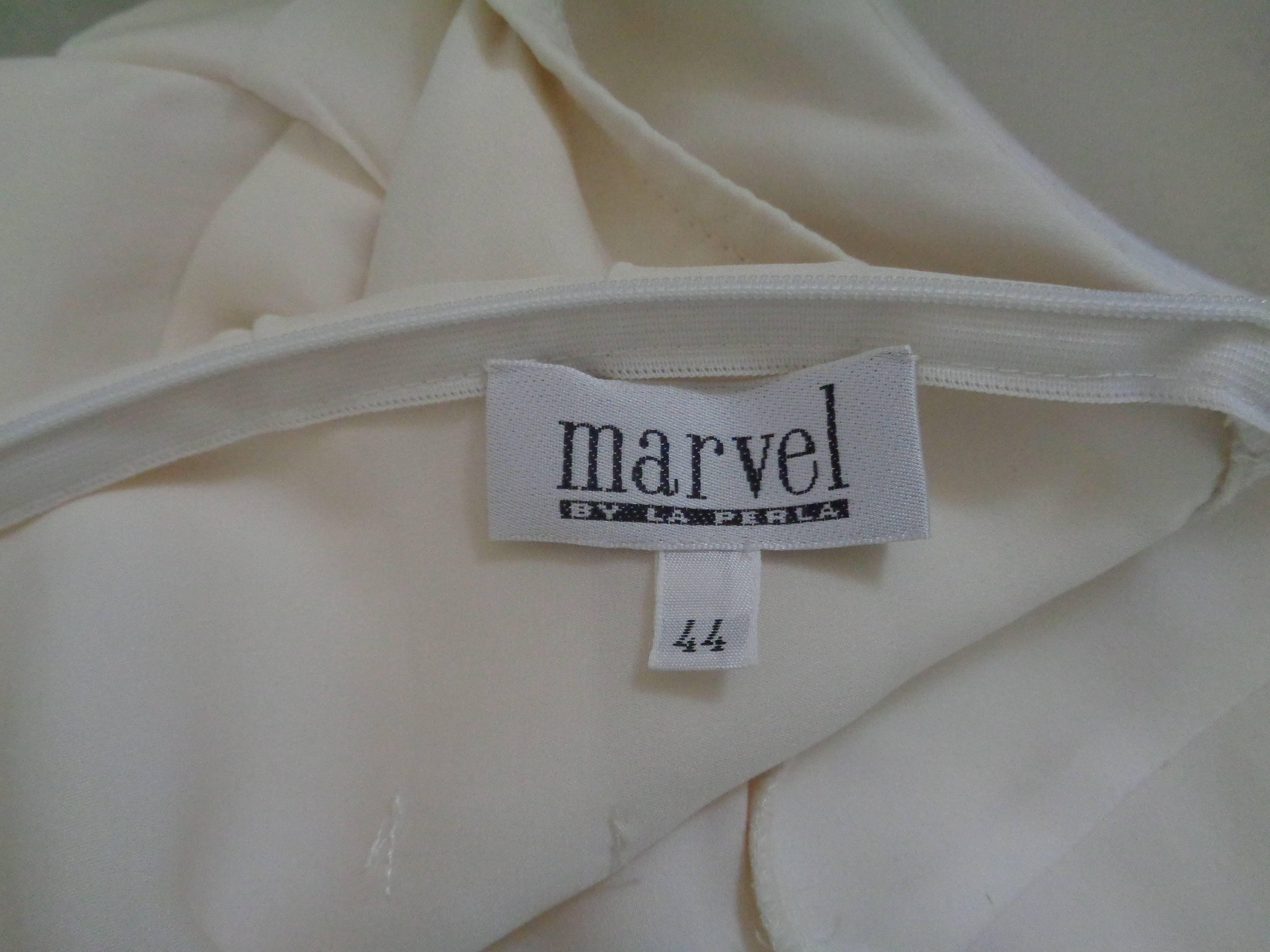 Marvel by La Perla white Silk Dress In Good Condition In Capri, IT