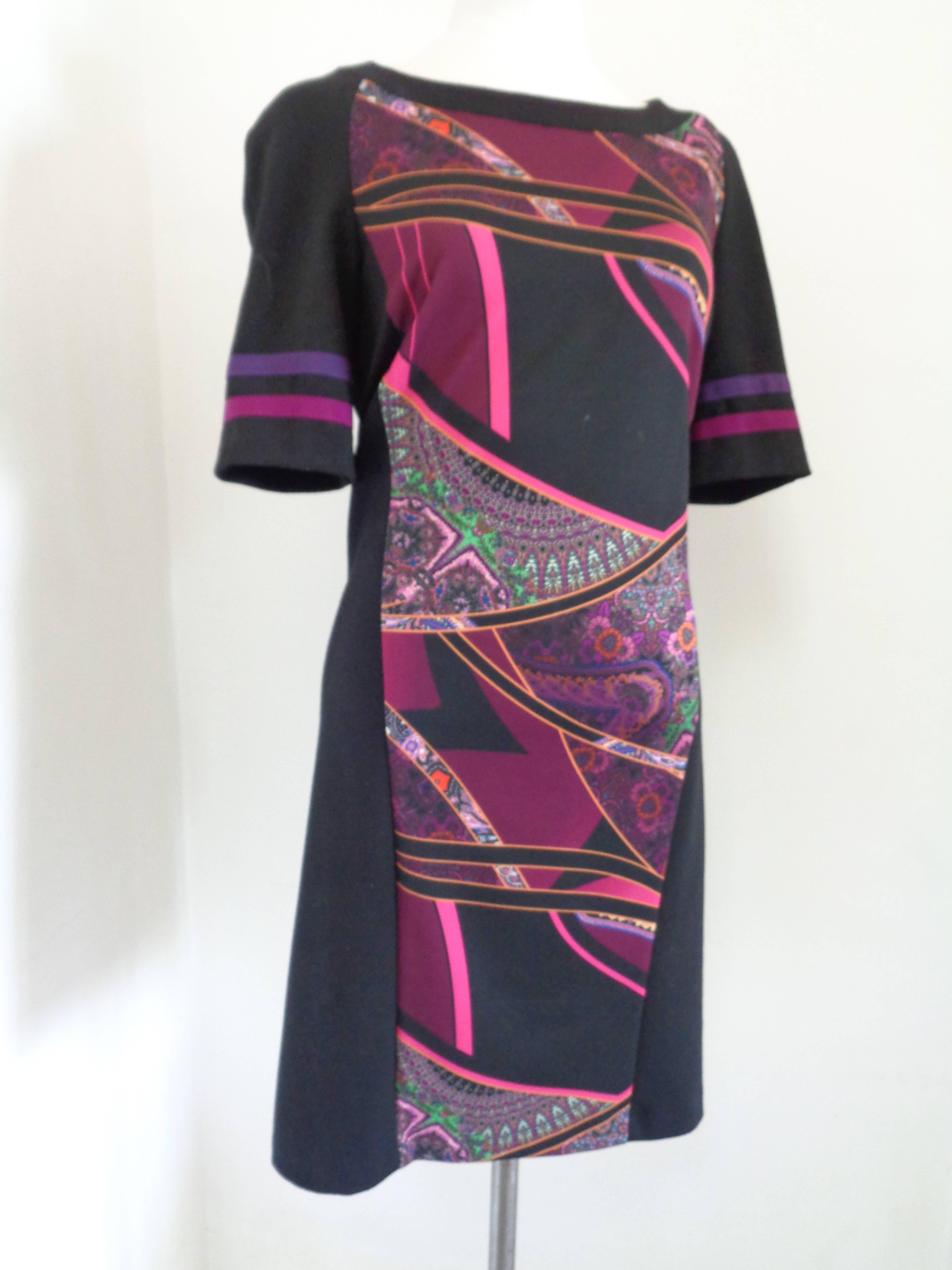 Black Pierre Cardin Multicolour Dress
