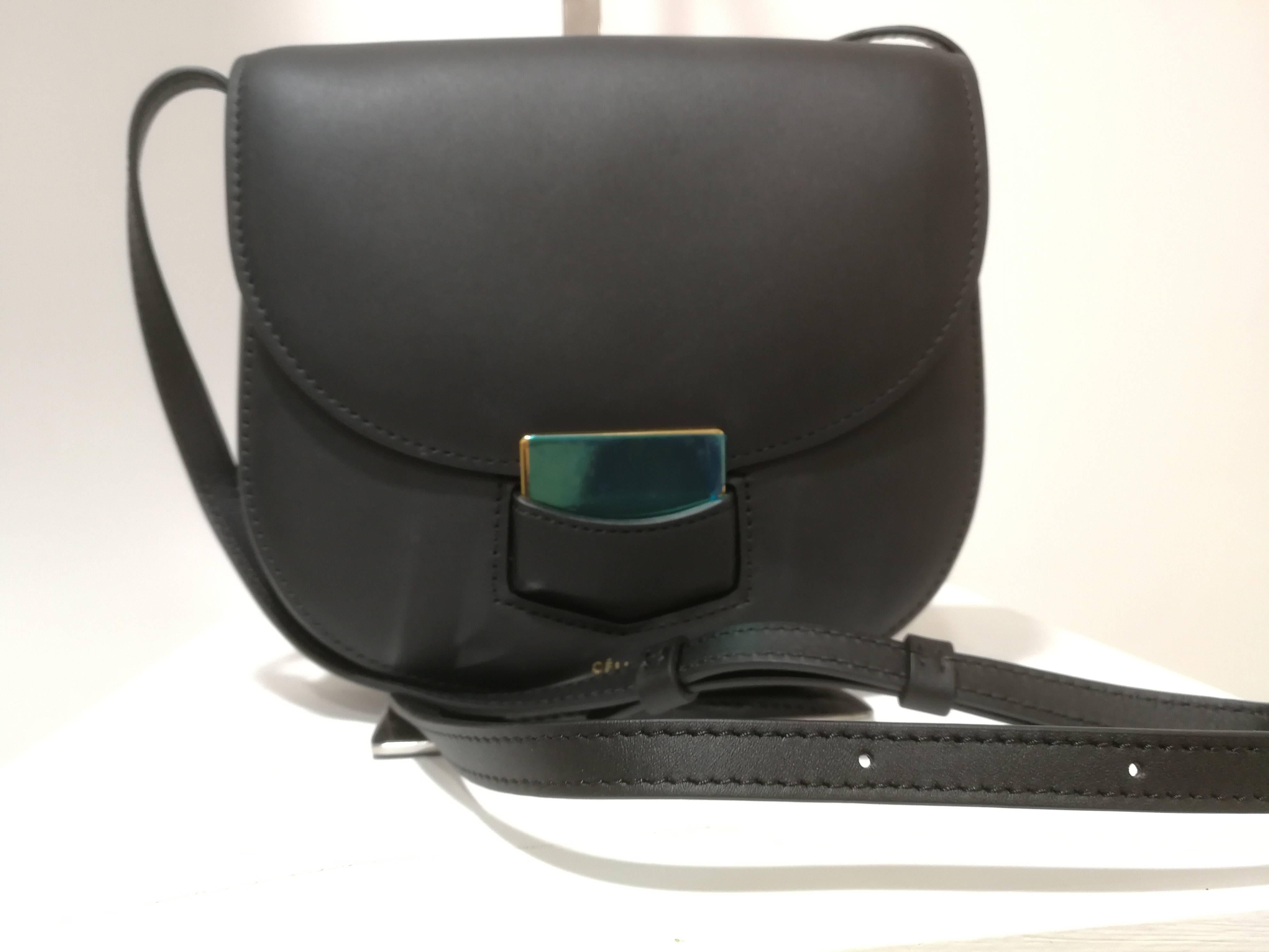 Women's or Men's Celine Unworn Black leather shoulder bag